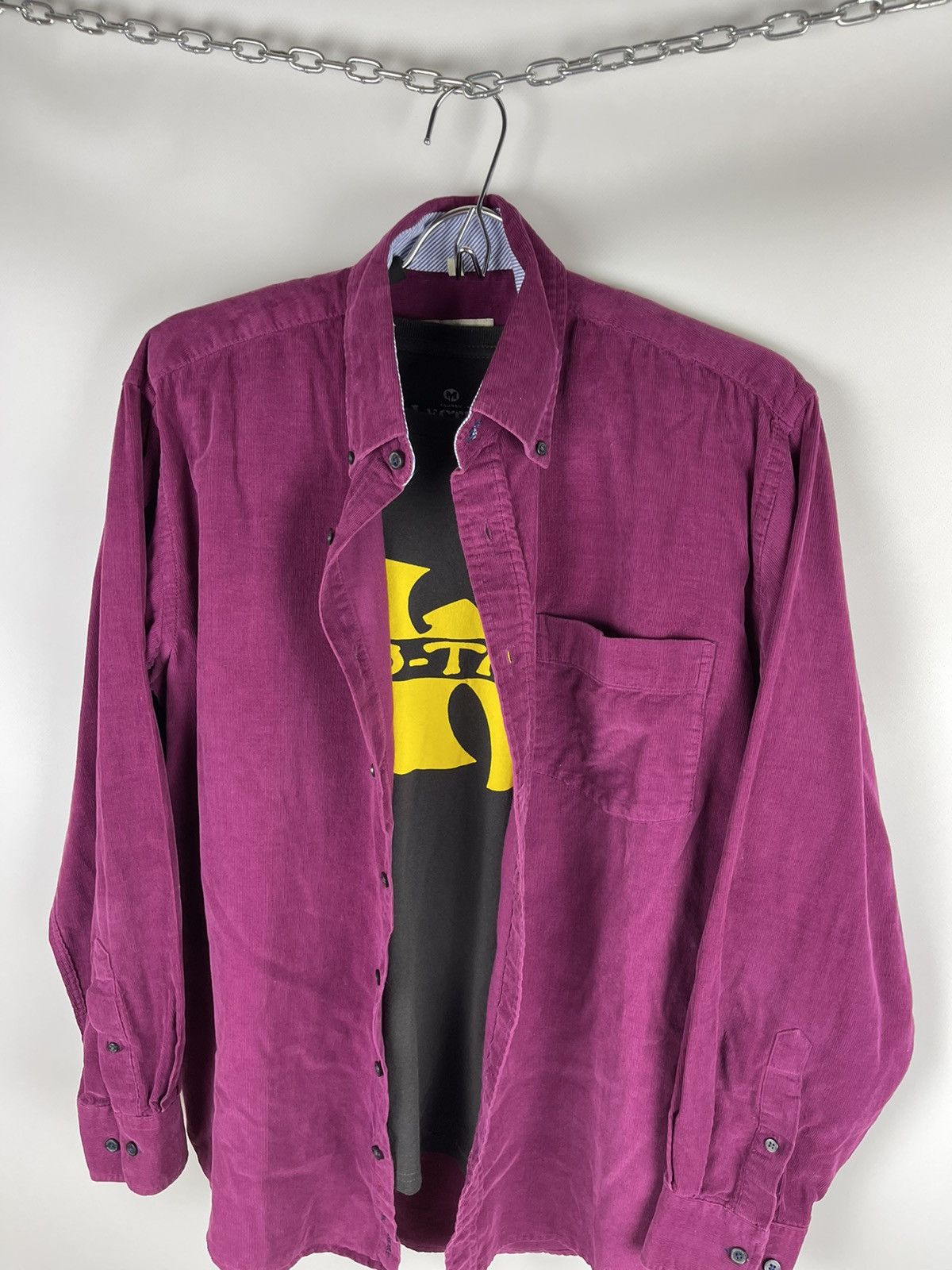 Vintage A.W. Dunmore violet purple corduroy shirt travis Scott styl Size US M / EU 48-50 / 2 - 3 Thumbnail