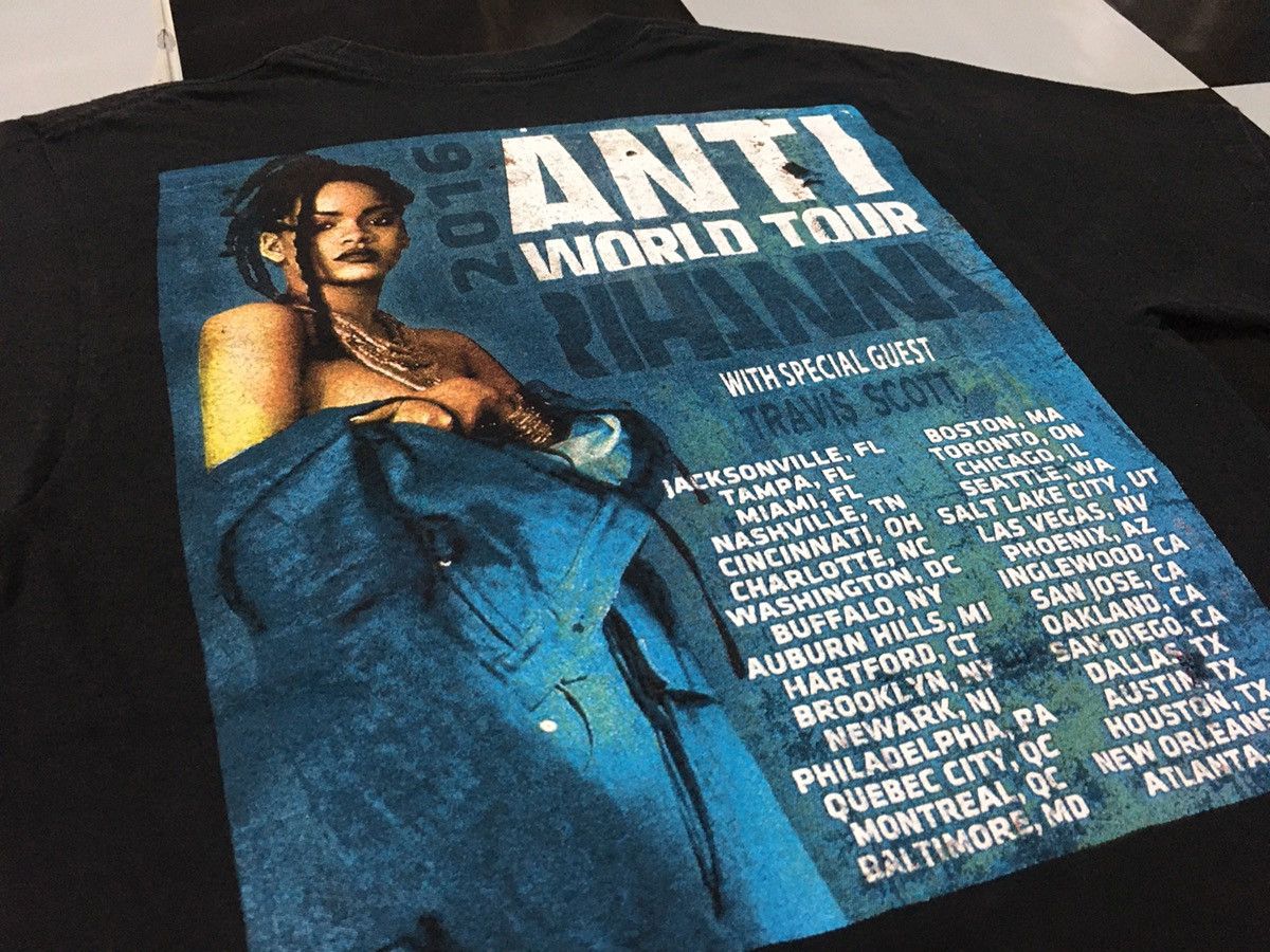 Travis Scott Rihanna Shirt Anti Tour 2016 Travis Scott Size US S / EU 44-46 / 1 - 5 Thumbnail