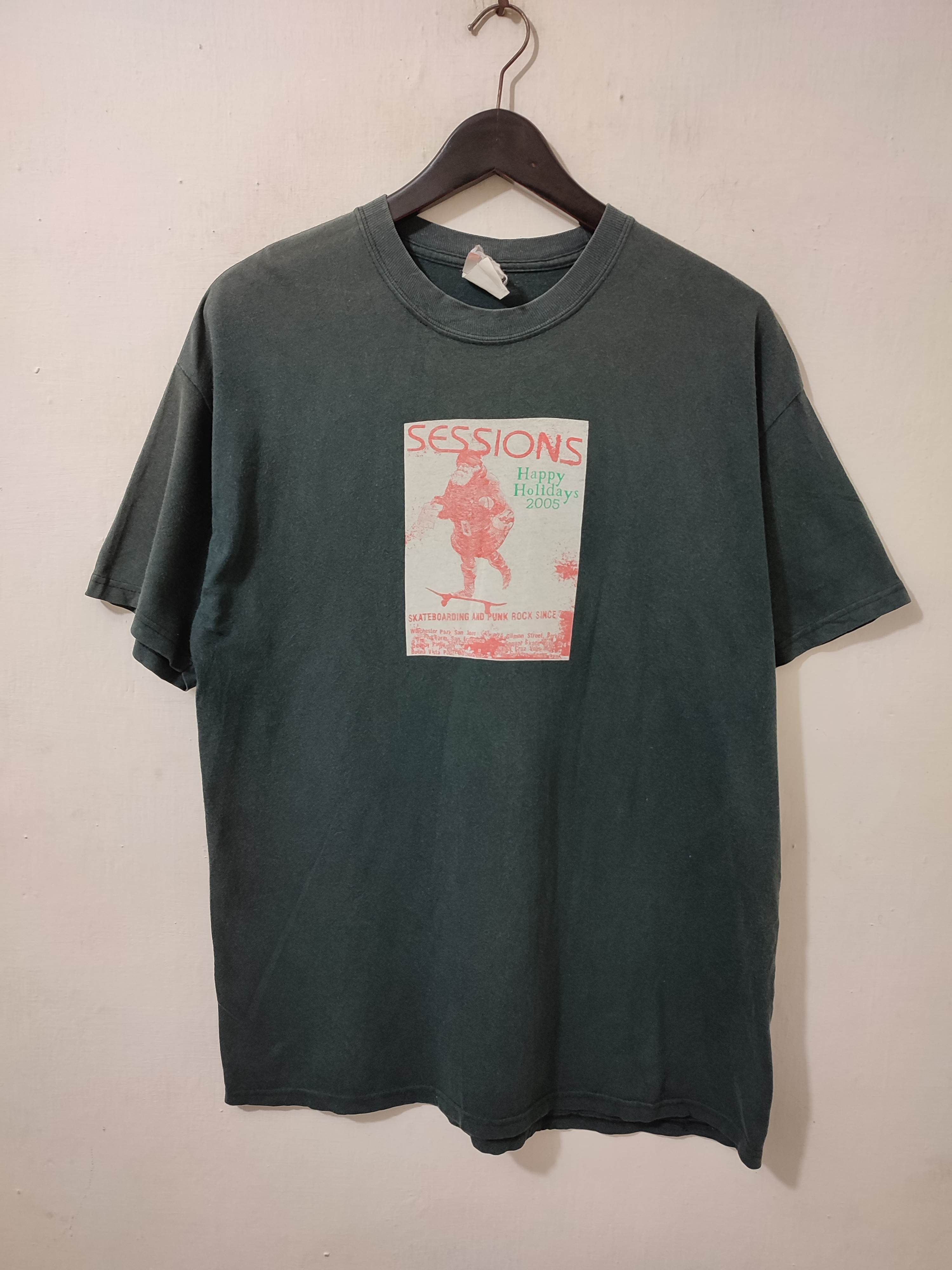 Powell Peralta × Santa Cruz Skateboards × Sessions Vintage Sessions Skateboard 2005 Tshirt Size US L / EU 52-54 / 3 - 2 Thumbnail