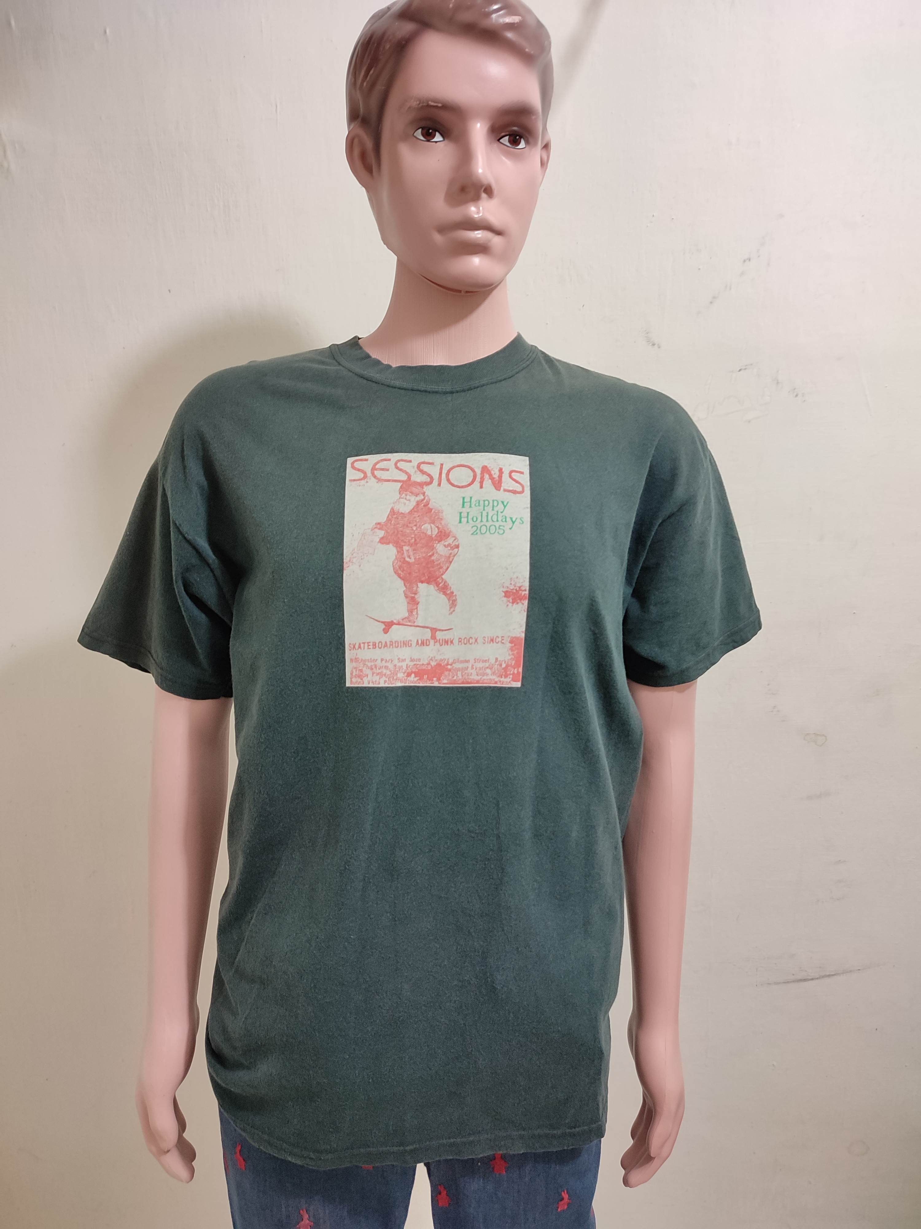 Powell Peralta × Santa Cruz Skateboards × Sessions Vintage Sessions Skateboard 2005 Tshirt Size US L / EU 52-54 / 3 - 8 Thumbnail