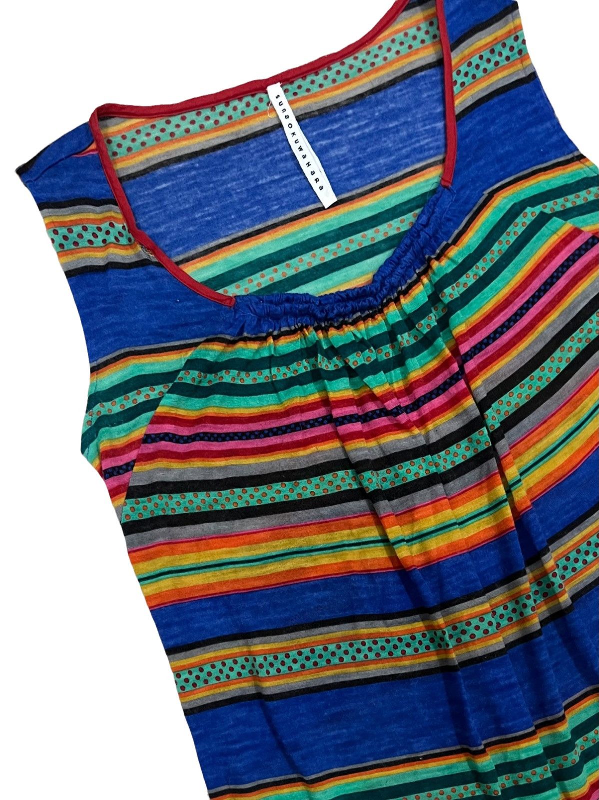Designer × Issey Miyake × Japanese Brand VINTAGE SUNAOKUWAHARA DRESS MULTICOLOUR by ISSEY MIYAKE Size M / US 6-8 / IT 42-44 - 7 Thumbnail