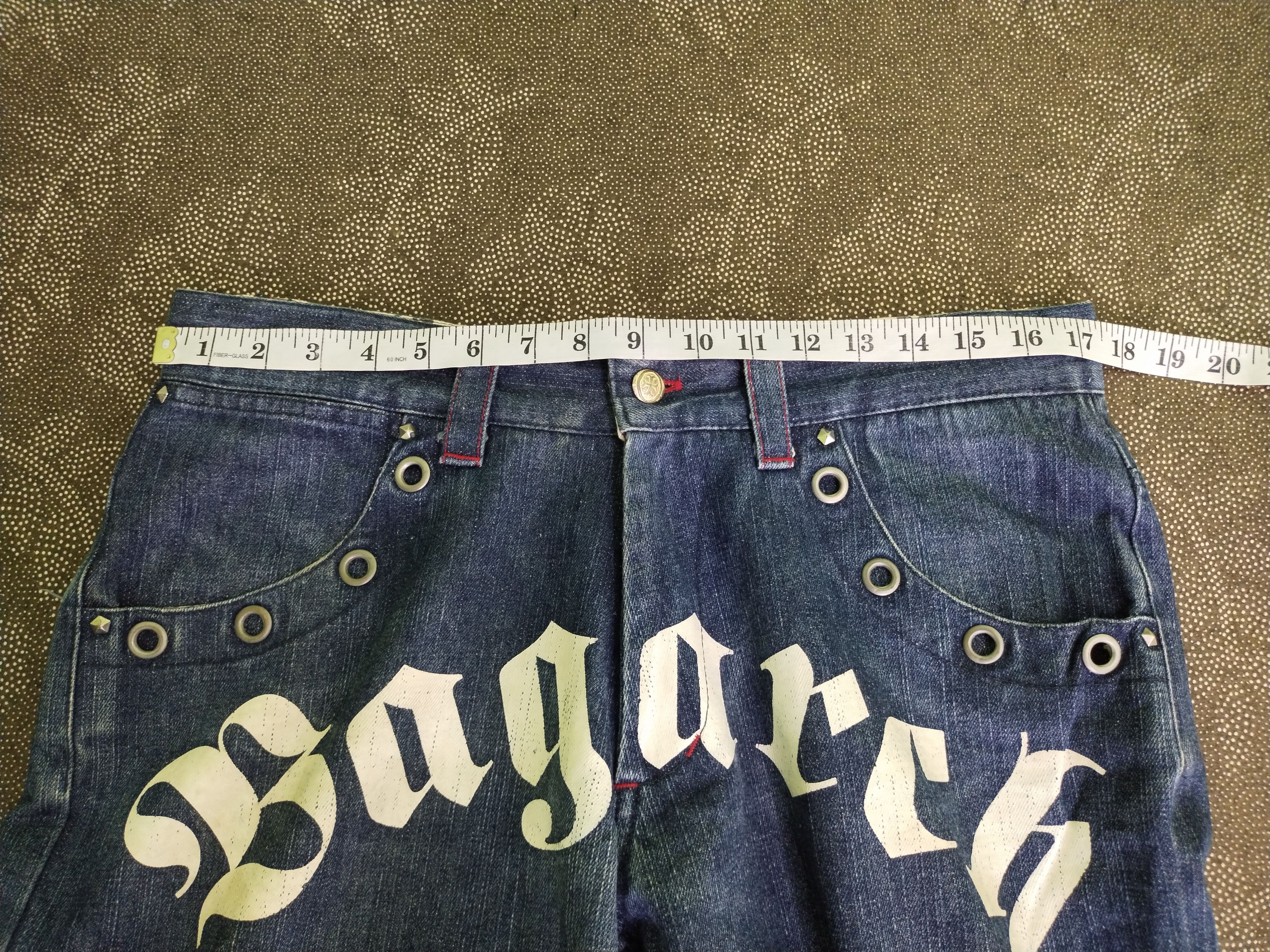 Japanese Brand VINTAGE BAGARCH EMBROIDERY POCKET JEANS Size US 35 - 20 Thumbnail