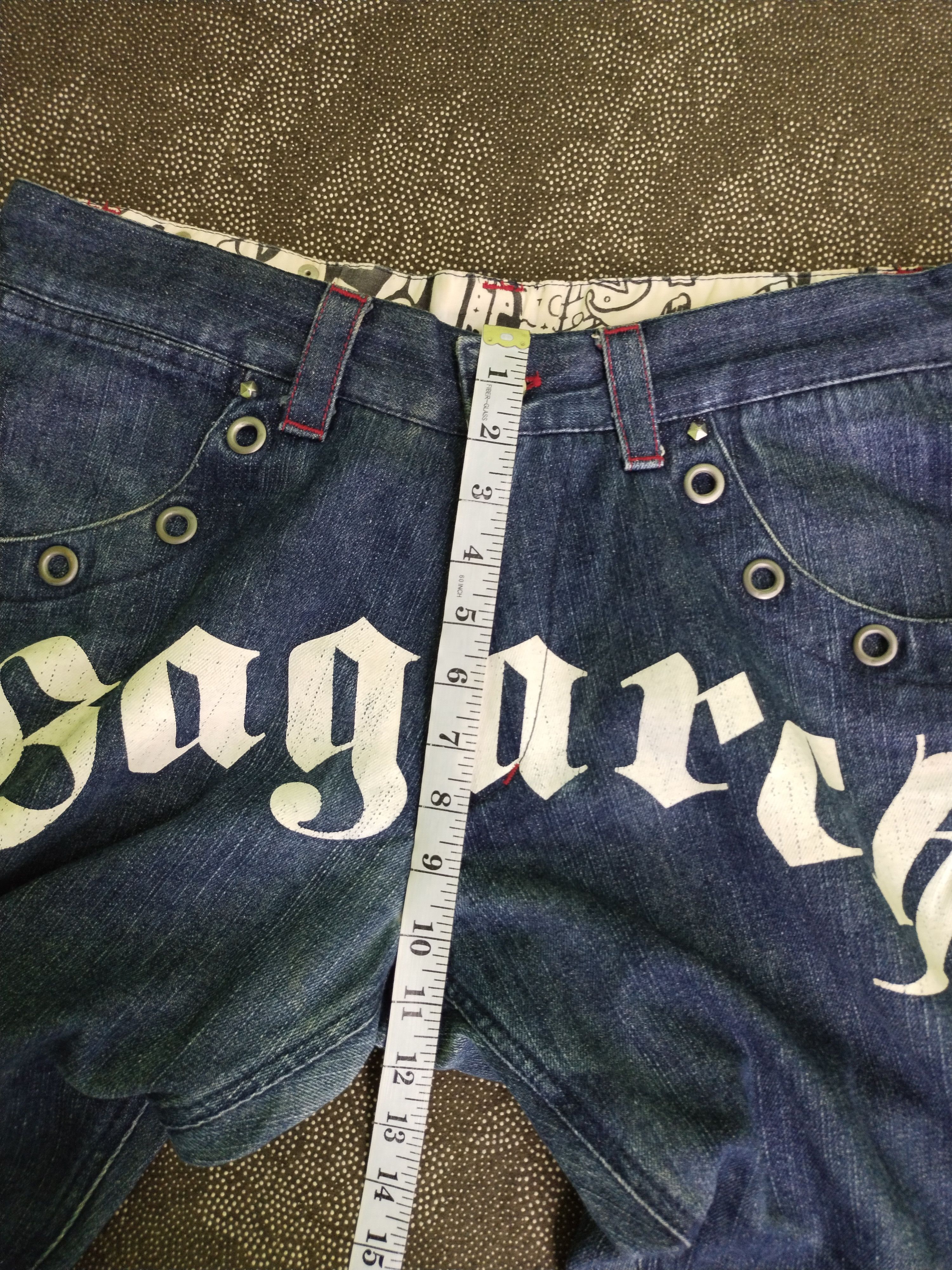 Japanese Brand VINTAGE BAGARCH EMBROIDERY POCKET JEANS Size US 35 - 19 Thumbnail