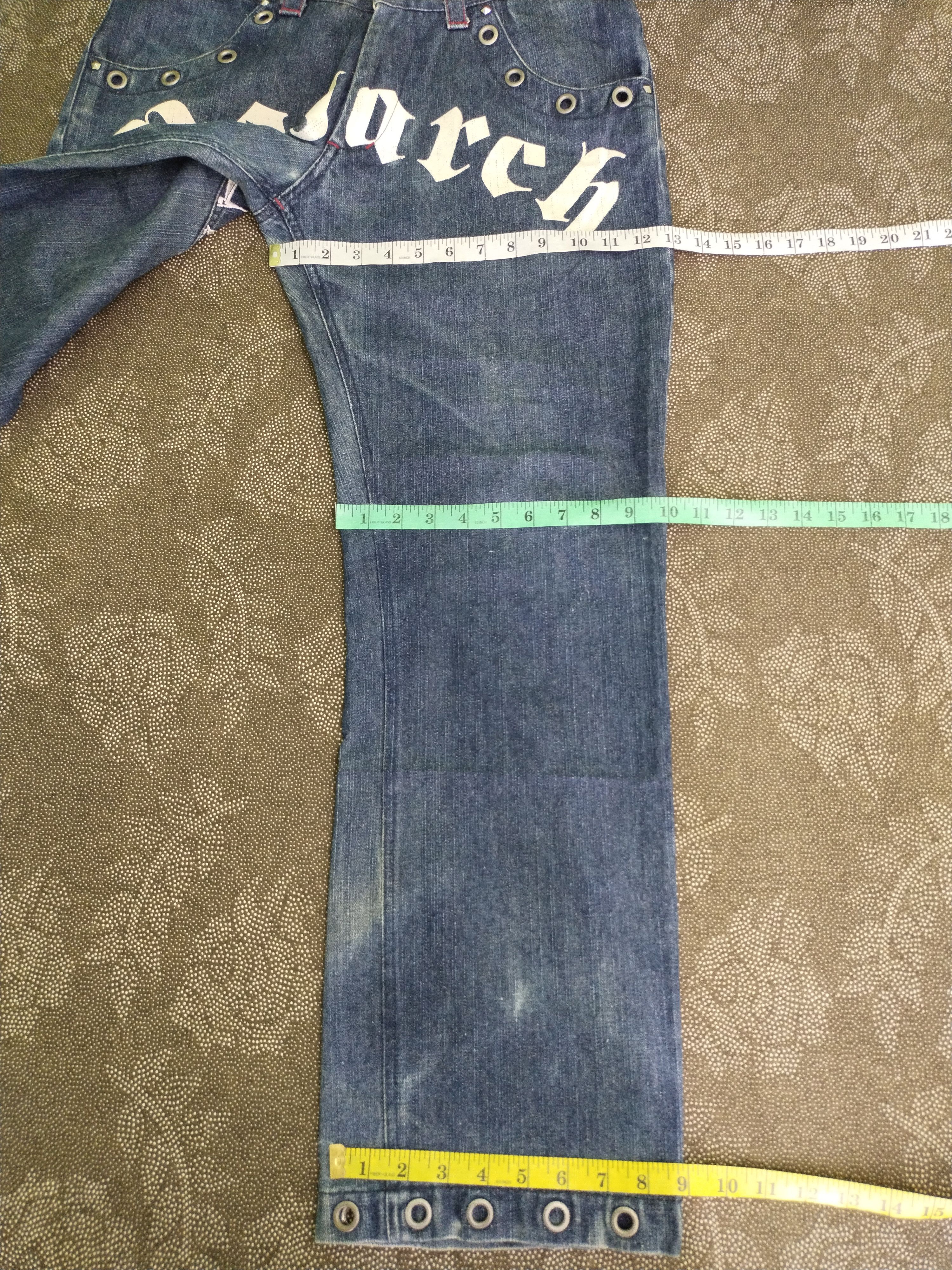 Japanese Brand VINTAGE BAGARCH EMBROIDERY POCKET JEANS Size US 35 - 18 Thumbnail