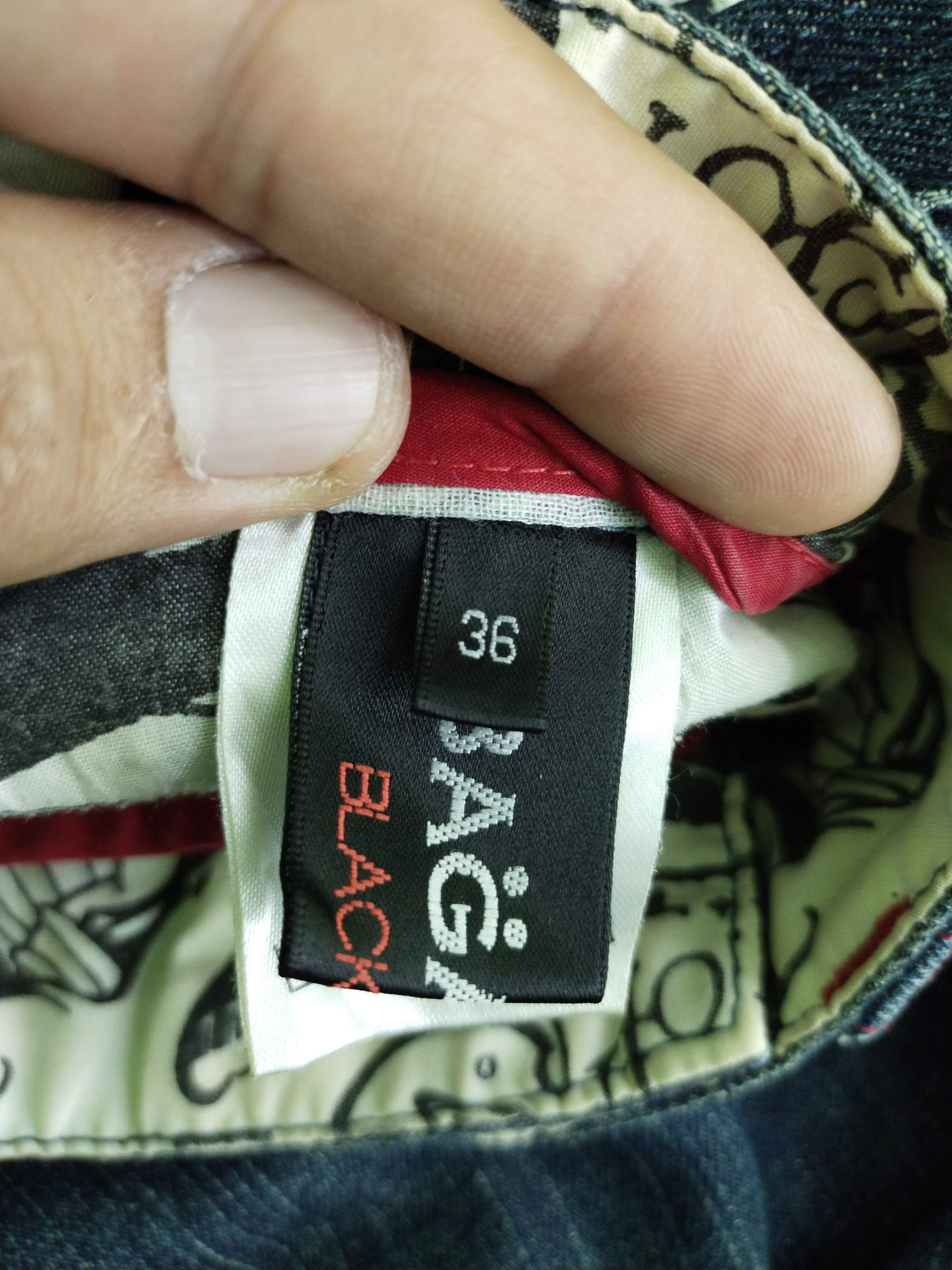 Japanese Brand VINTAGE BAGARCH EMBROIDERY POCKET JEANS Size US 35 - 16 Thumbnail