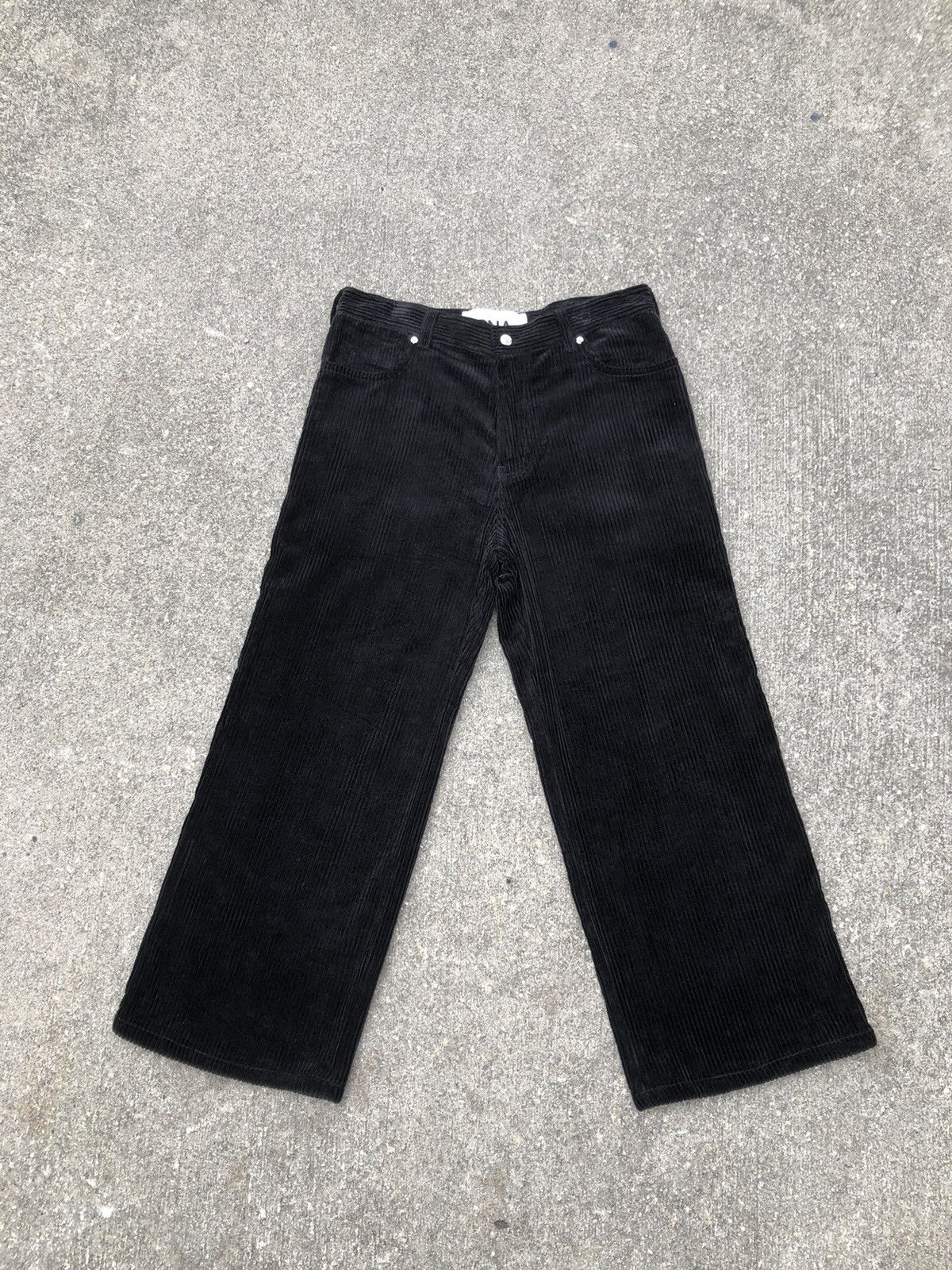DNA DNA Black Wide Corduroy Pant Baggy Size US 34 / EU 50 - 1 Thumbnail