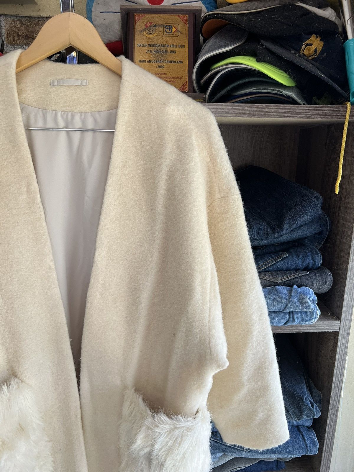 GU 🔥Rare Gu Mohair Cashmere Buttonless Coats Size XL / US 12-14 / IT 48-50 - 5 Thumbnail