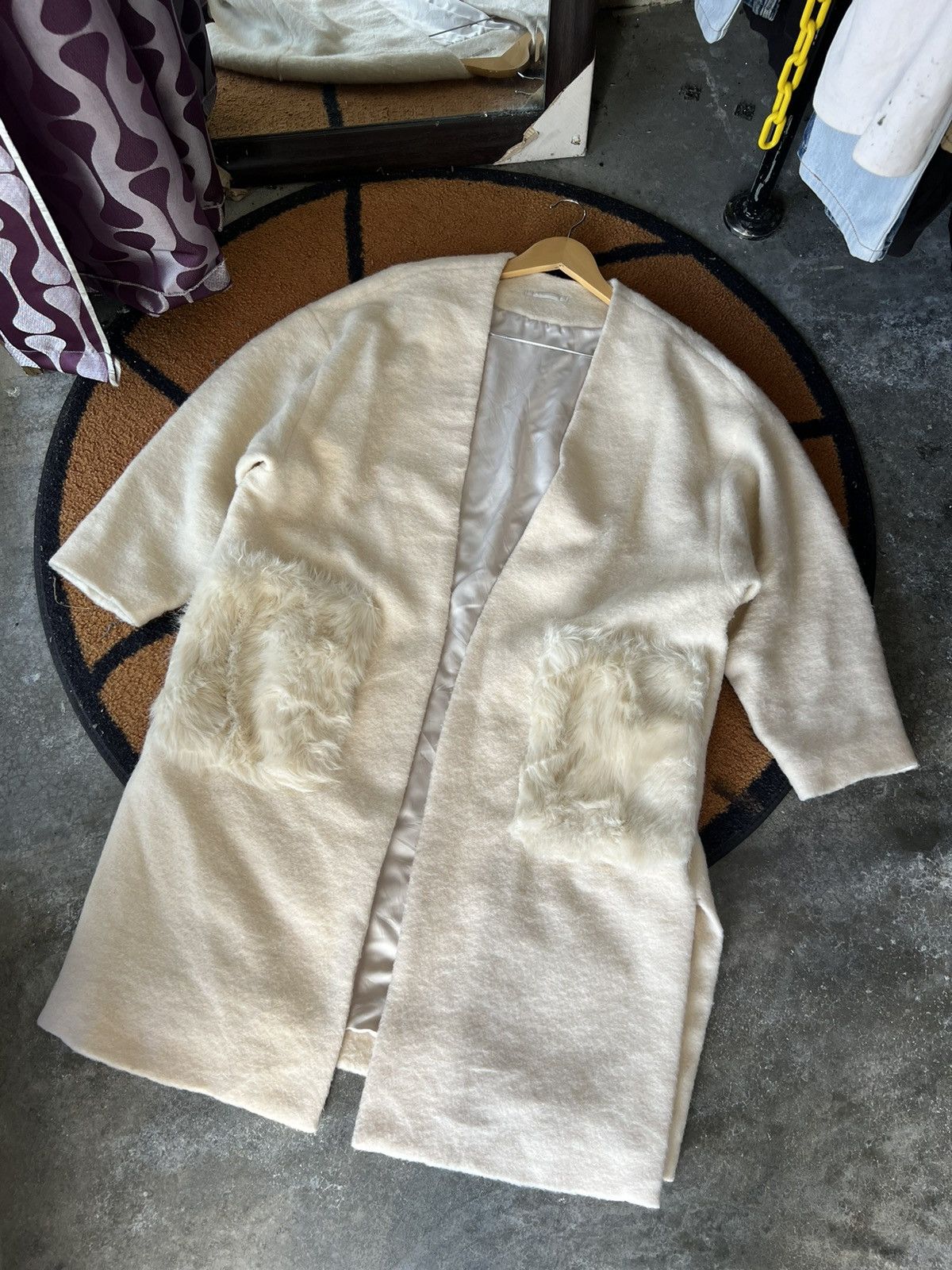 GU 🔥Rare Gu Mohair Cashmere Buttonless Coats Size XL / US 12-14 / IT 48-50 - 2 Thumbnail