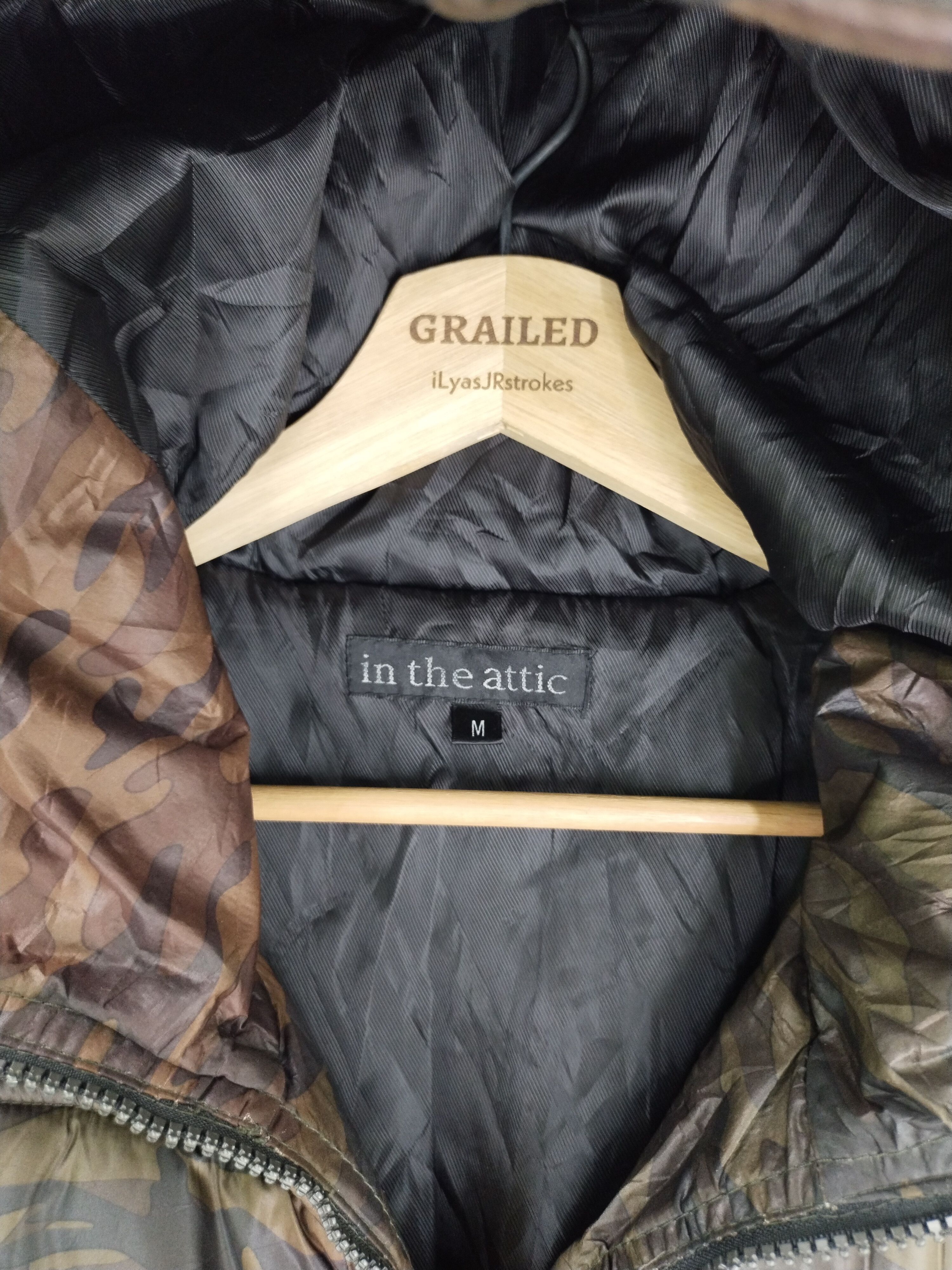 In The Attic CAMO IN THE ATTIC PUFFER HOODIE JACKET Size US M / EU 48-50 / 2 - 17 Thumbnail