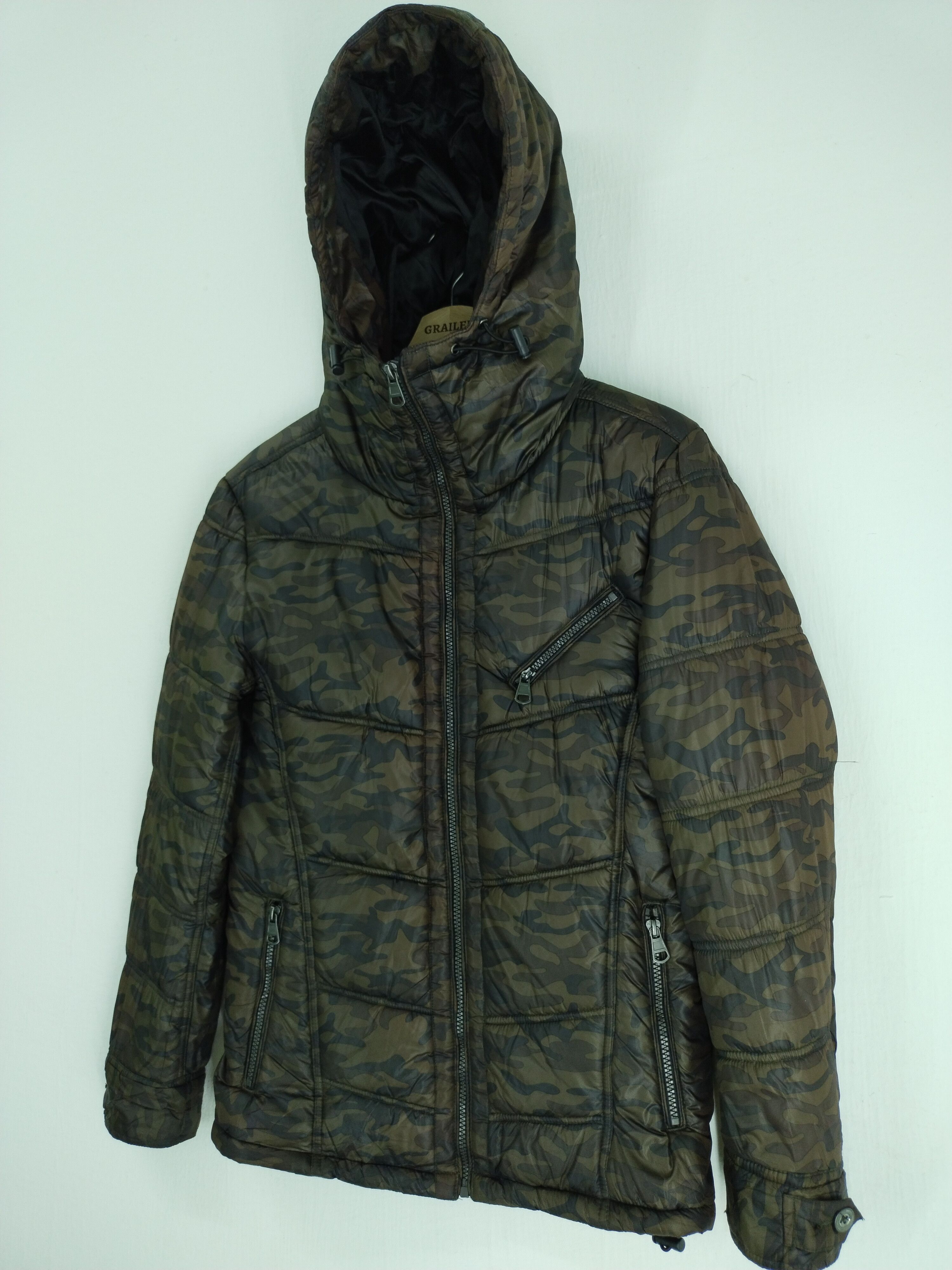 In The Attic CAMO IN THE ATTIC PUFFER HOODIE JACKET Size US M / EU 48-50 / 2 - 2 Thumbnail