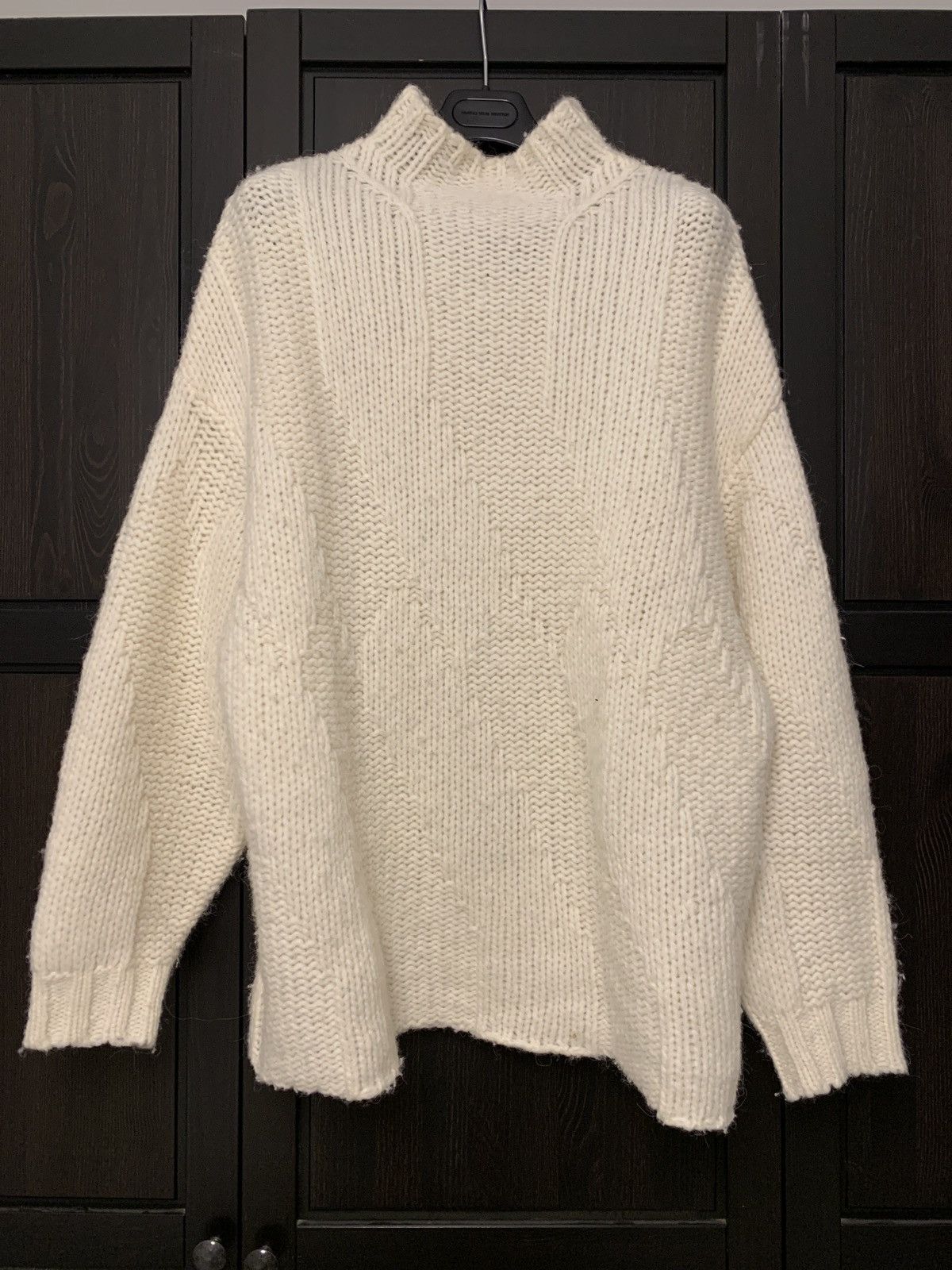 Dries Van Noten White boxy pullover Size US L / EU 52-54 / 3 - 1 Thumbnail