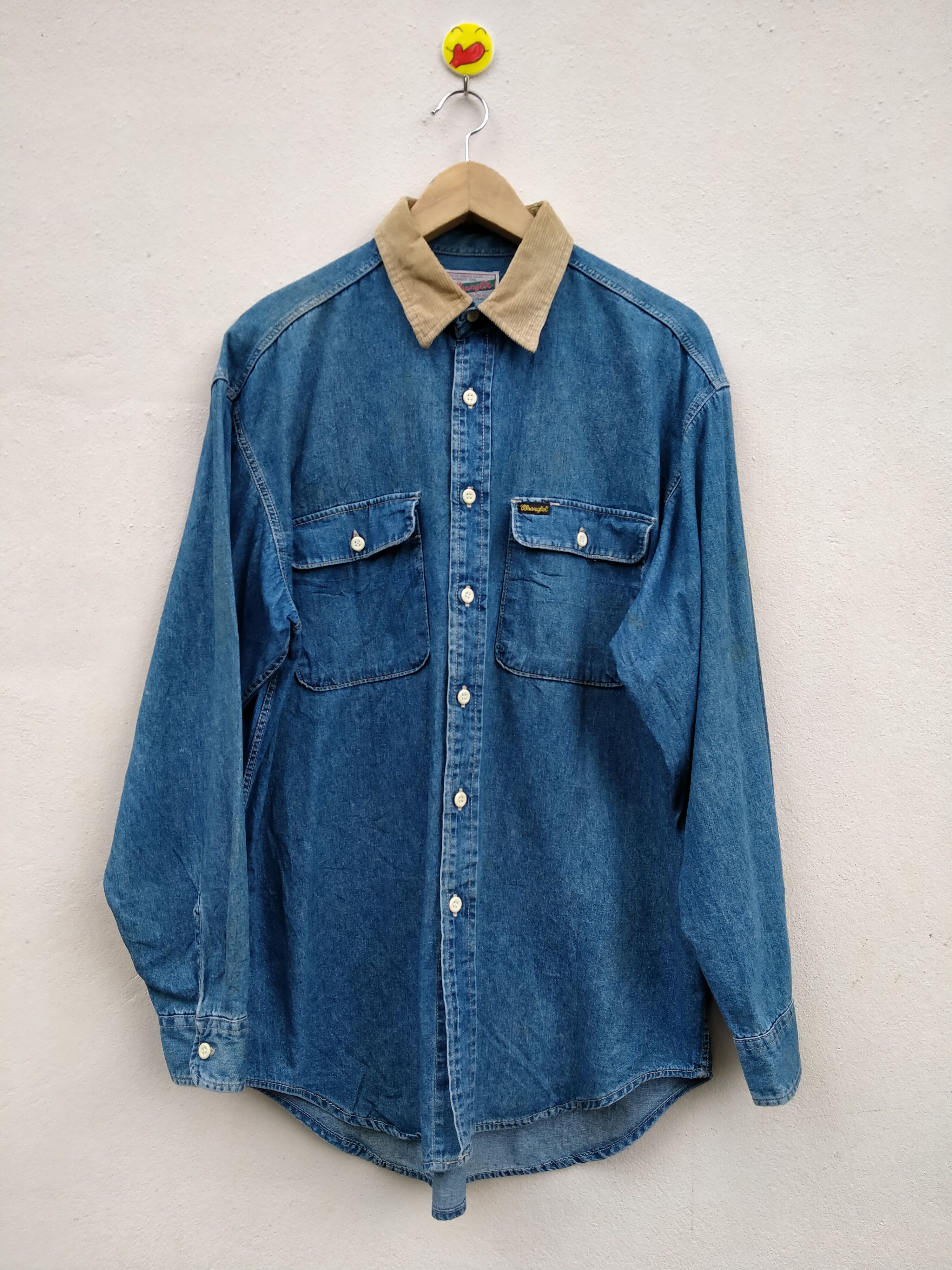 image of Made In USA x Vintage 80's Wrangler Double Pocket Western Shirt, Men's (Size Large)