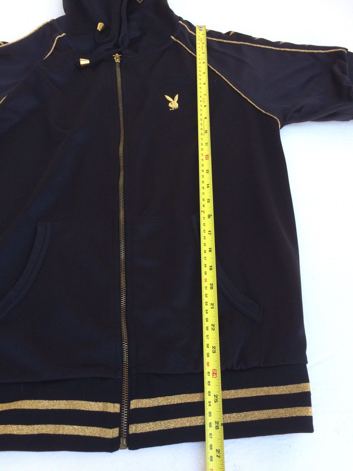 Designer × Vintage Vintage Playboy GOLD Printed jumper Hoodie Sidetape Logo Size US M / EU 48-50 / 2 - 15 Thumbnail