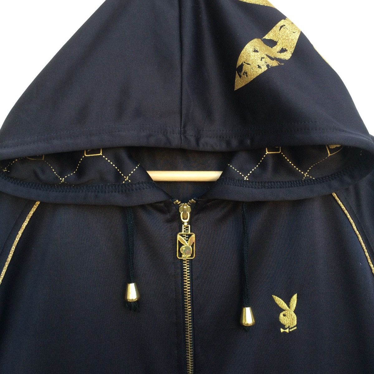 Designer × Vintage Vintage Playboy GOLD Printed jumper Hoodie Sidetape Logo Size US M / EU 48-50 / 2 - 7 Thumbnail