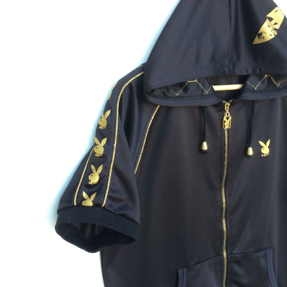 Designer × Vintage Vintage Playboy GOLD Printed jumper Hoodie Sidetape Logo Size US M / EU 48-50 / 2 - 5 Thumbnail