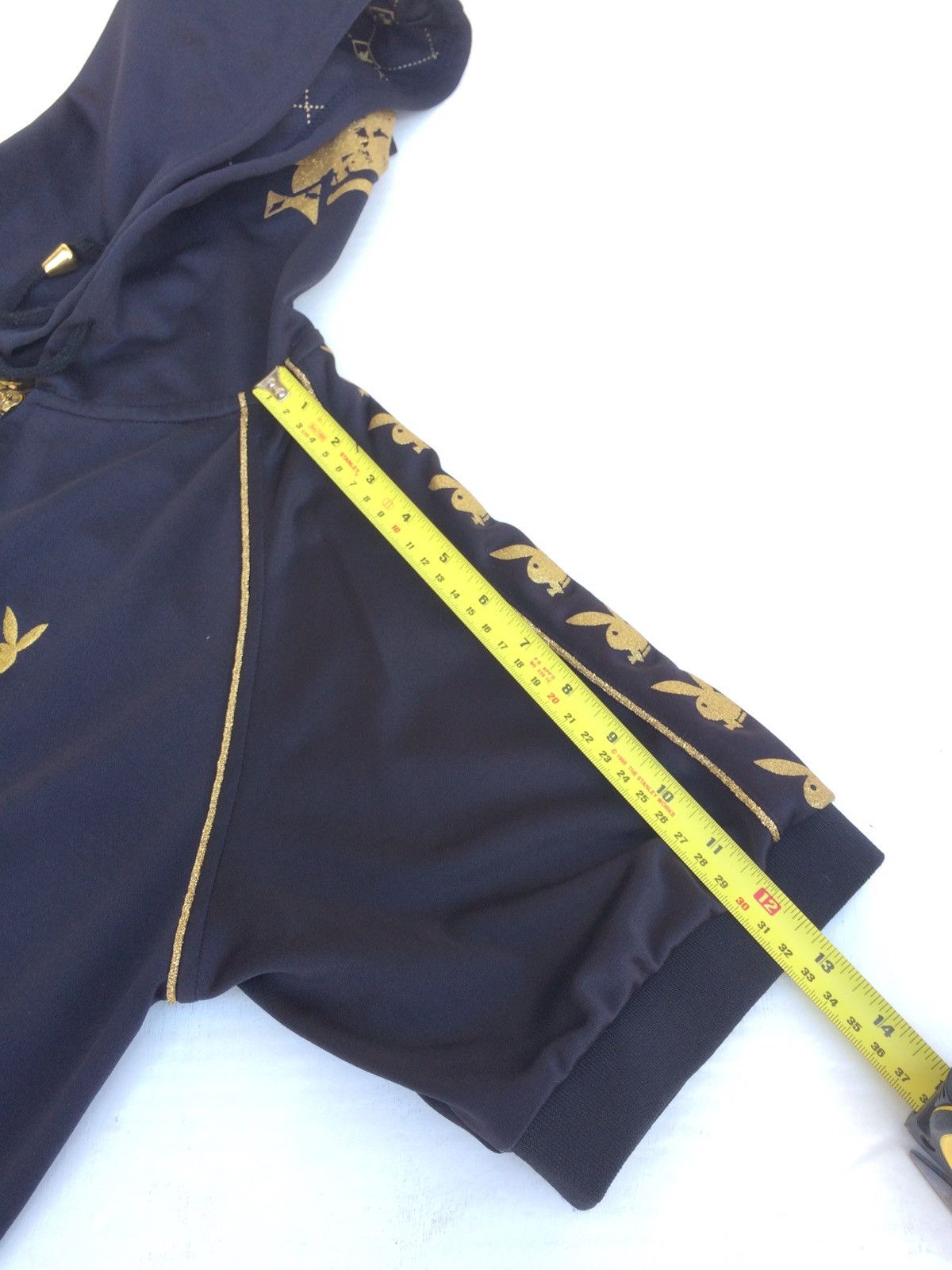 Designer × Vintage Vintage Playboy GOLD Printed jumper Hoodie Sidetape Logo Size US M / EU 48-50 / 2 - 16 Thumbnail