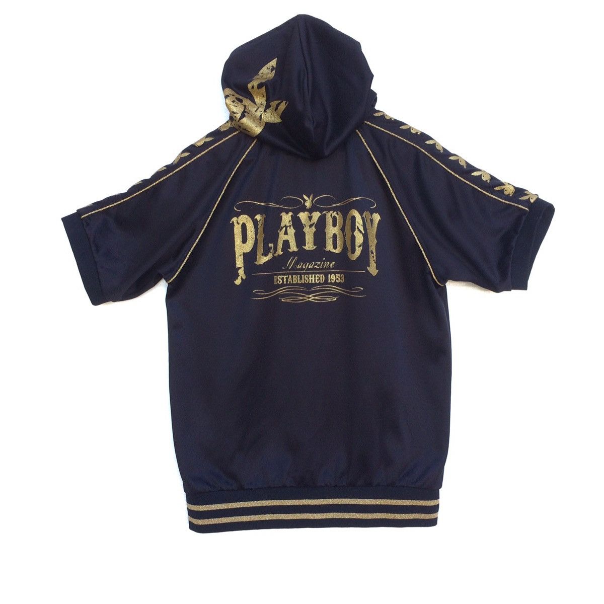 Designer × Vintage Vintage Playboy GOLD Printed jumper Hoodie Sidetape Logo Size US M / EU 48-50 / 2 - 8 Thumbnail