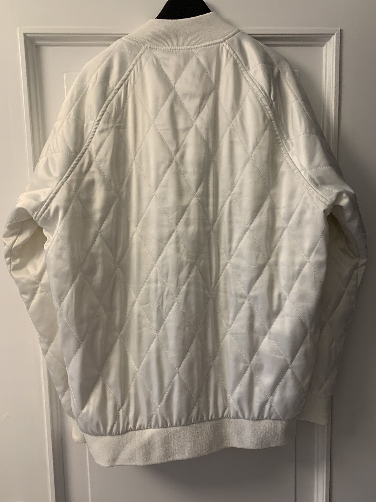 Stussy White bomber with embroidery Size US L / EU 52-54 / 3 - 6 Thumbnail