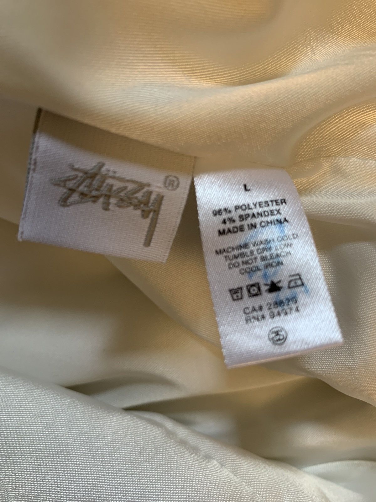 Stussy White bomber with embroidery Size US L / EU 52-54 / 3 - 7 Thumbnail