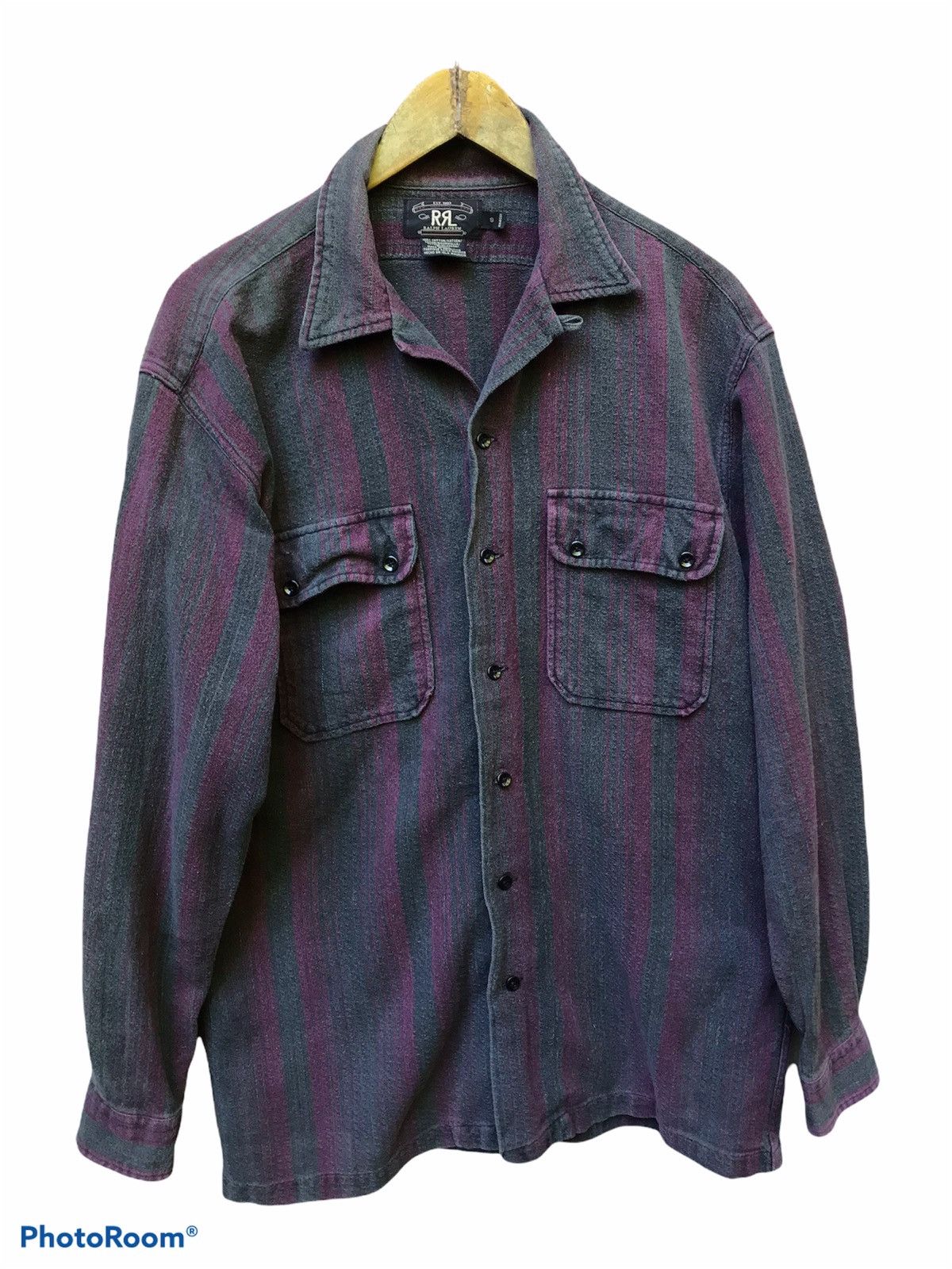 Polo Ralph Lauren Polo RRL Ralph Lauren Long Sleeve Chambray Button Ups Shirt Size US L / EU 52-54 / 3 - 1 Thumbnail