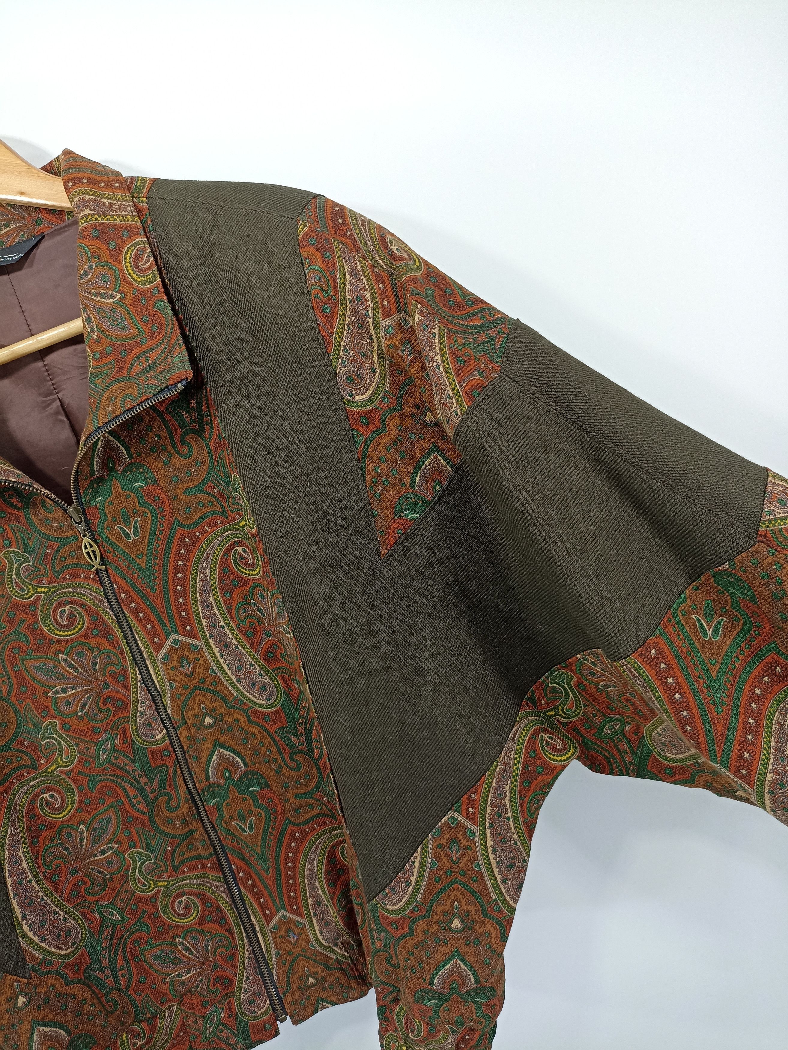 Japanese Brand × Vintage Vintage japan brand paisley bomber Jacket Size US L / EU 52-54 / 3 - 3 Thumbnail