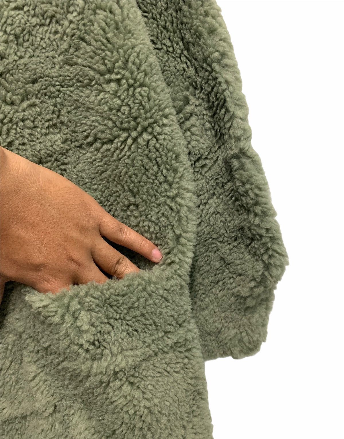 Japanese Brand 🔥Oversized Sherpa Jacket Trench Coat Size US L / EU 52-54 / 3 - 3 Thumbnail