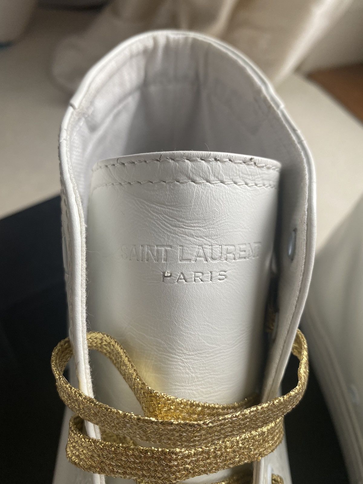 Saint Laurent Paris Saint Laurent checker checkered hi top sneakers BNIB $725 🤑🤑 Size US 12 / EU 45 - 8 Thumbnail