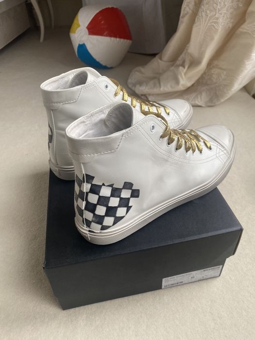 Saint laurent shop checkered sneakers