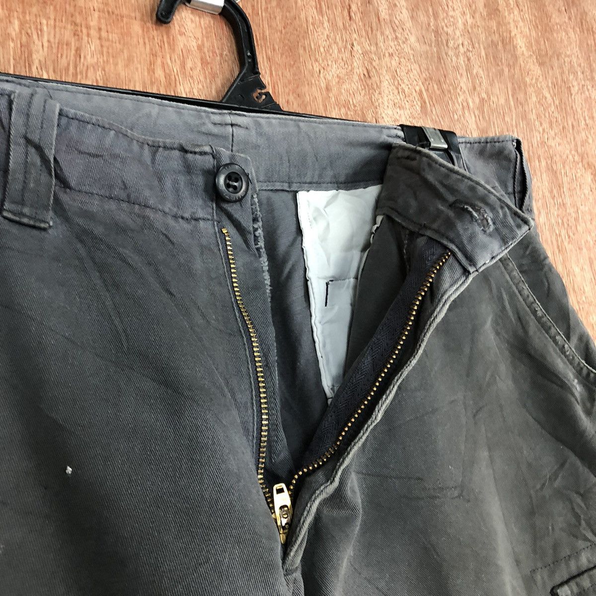 Japanese Brand DL Burtle Dark Grey Multipocket Cargo Pants #c708 Size US 30 / EU 46 - 7 Thumbnail