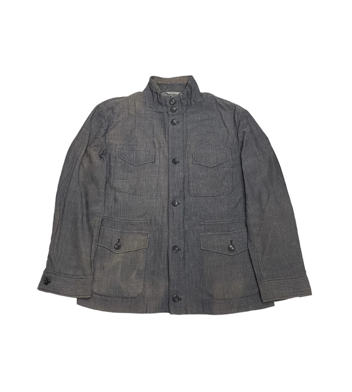 image of Yuki Torii Homme Multi Pocket Jacket Faded in Grey, Men's (Size Medium)