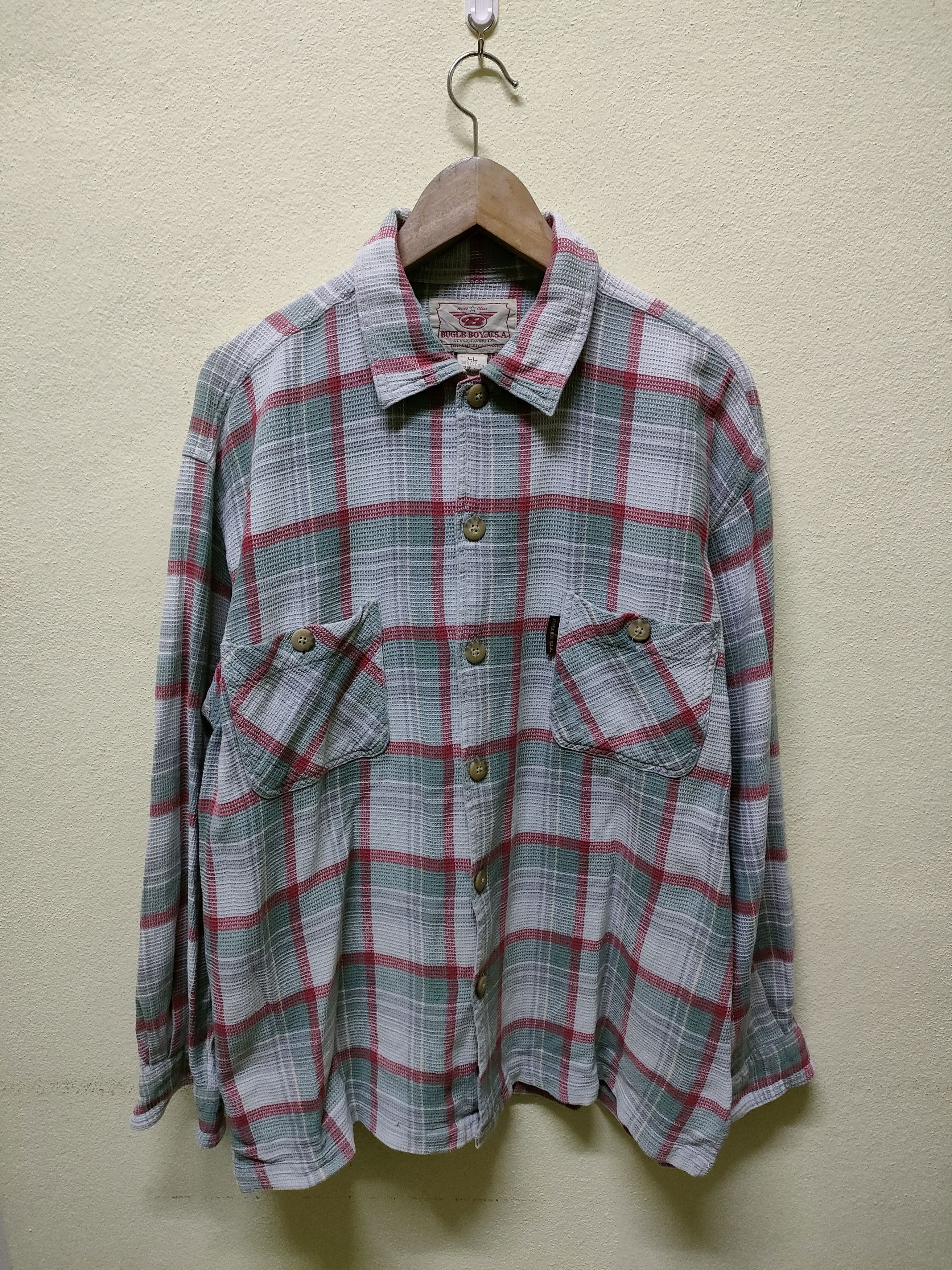 Bugle Boy × Flannel × Vintage 💥 Best Offer 💥 Bugle Boy Flannel Size US XL / EU 56 / 4 - 1 Thumbnail