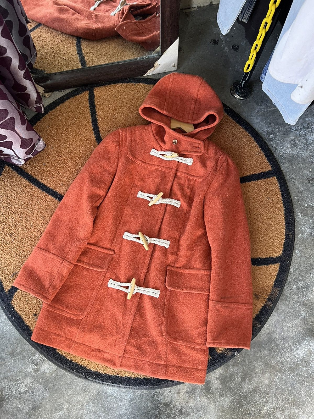image of Abahouse Myself Duffle Coat in Brown, Women's (Size Medium)