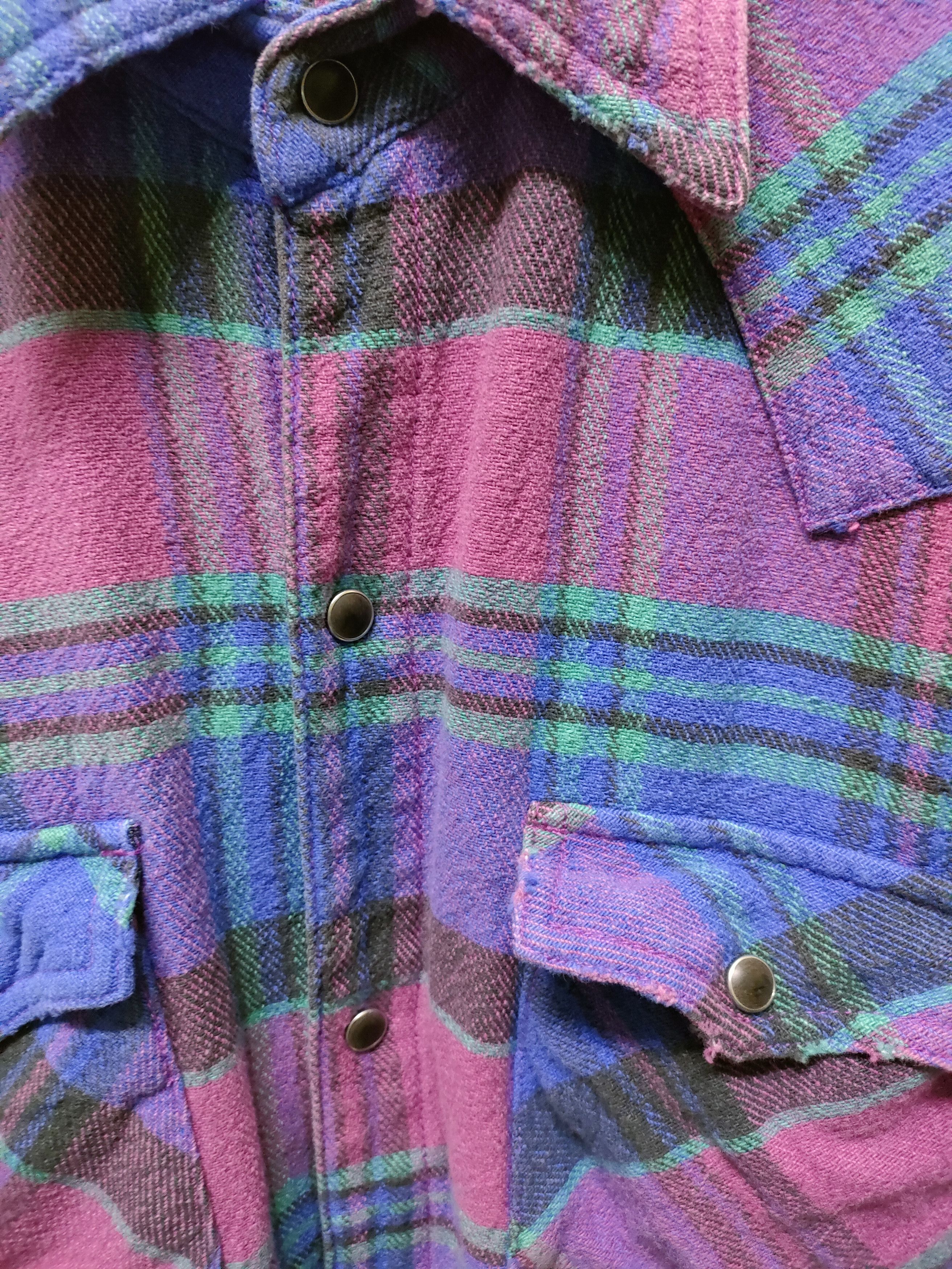 Flannel × Japanese Brand × Takeo Kikuchi Takeo Kikuchi Distressed Snap Button Size US M / EU 48-50 / 2 - 6 Thumbnail