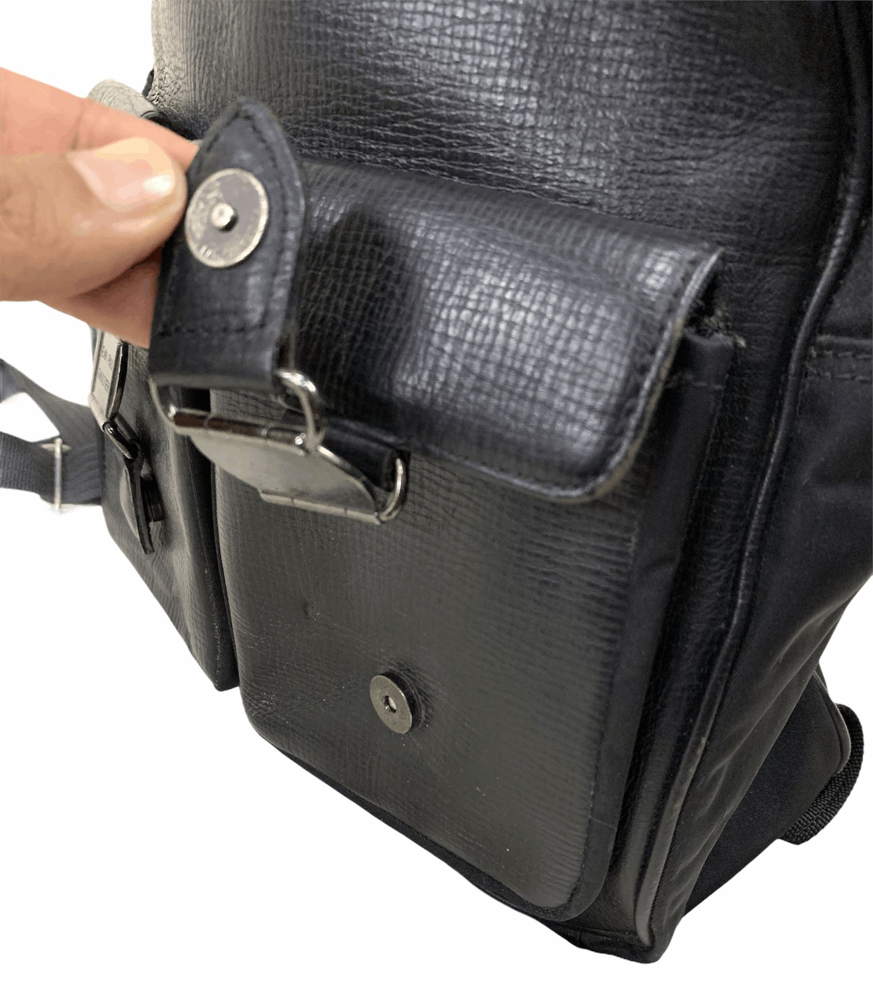 Designer × Gaultier Homme Objet × Jean Paul Gaultier Jean Paul Gaultier authentic black leather backpack bag Size ONE SIZE - 7 Thumbnail