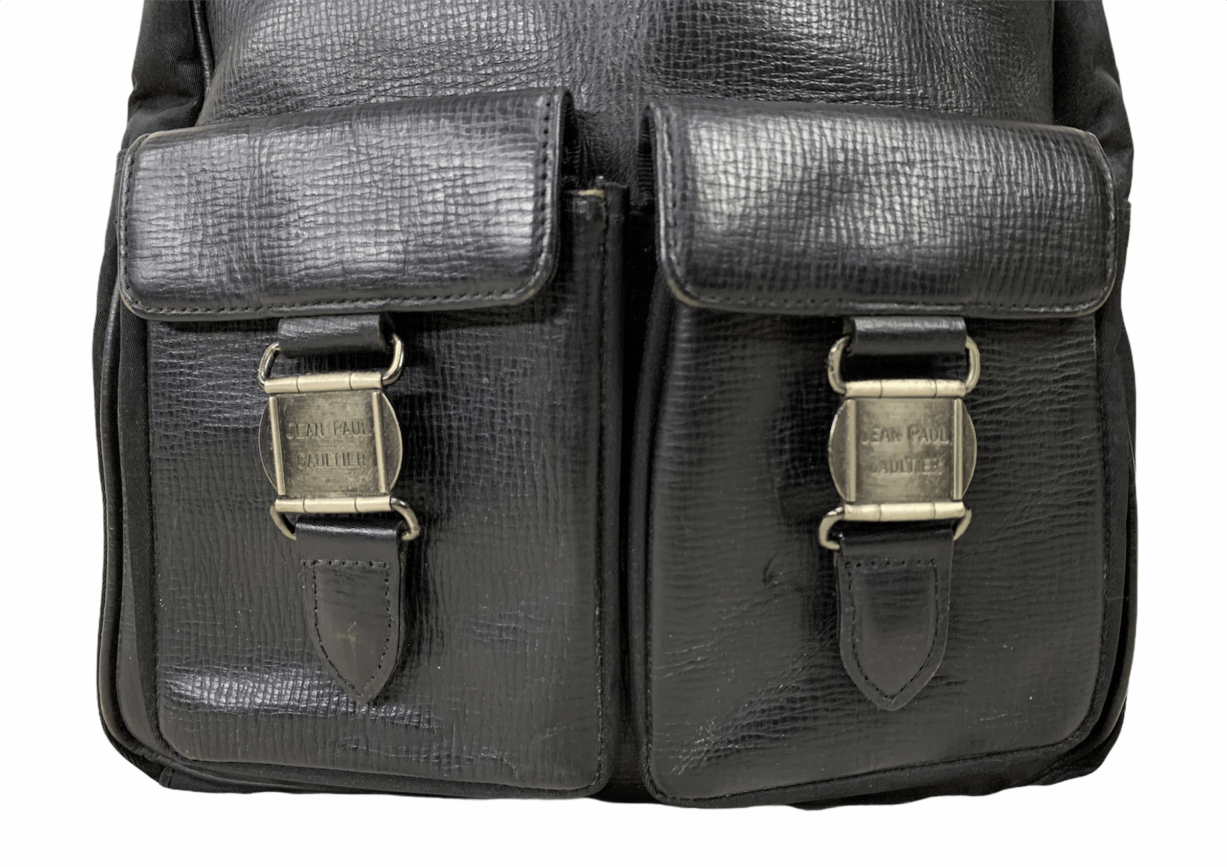 Designer × Gaultier Homme Objet × Jean Paul Gaultier Jean Paul Gaultier authentic black leather backpack bag Size ONE SIZE - 5 Thumbnail