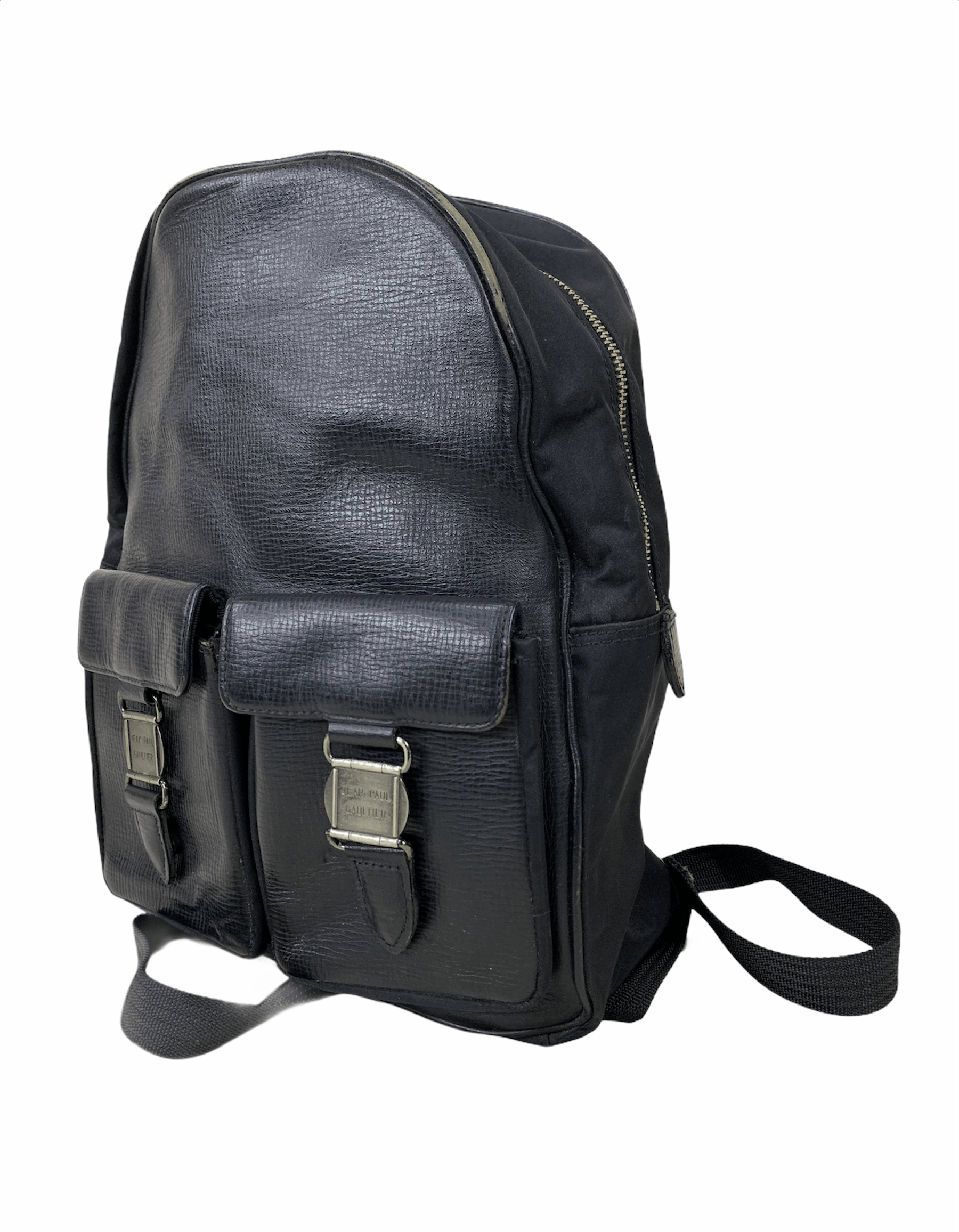 Designer × Gaultier Homme Objet × Jean Paul Gaultier Jean Paul Gaultier authentic black leather backpack bag Size ONE SIZE - 1 Thumbnail