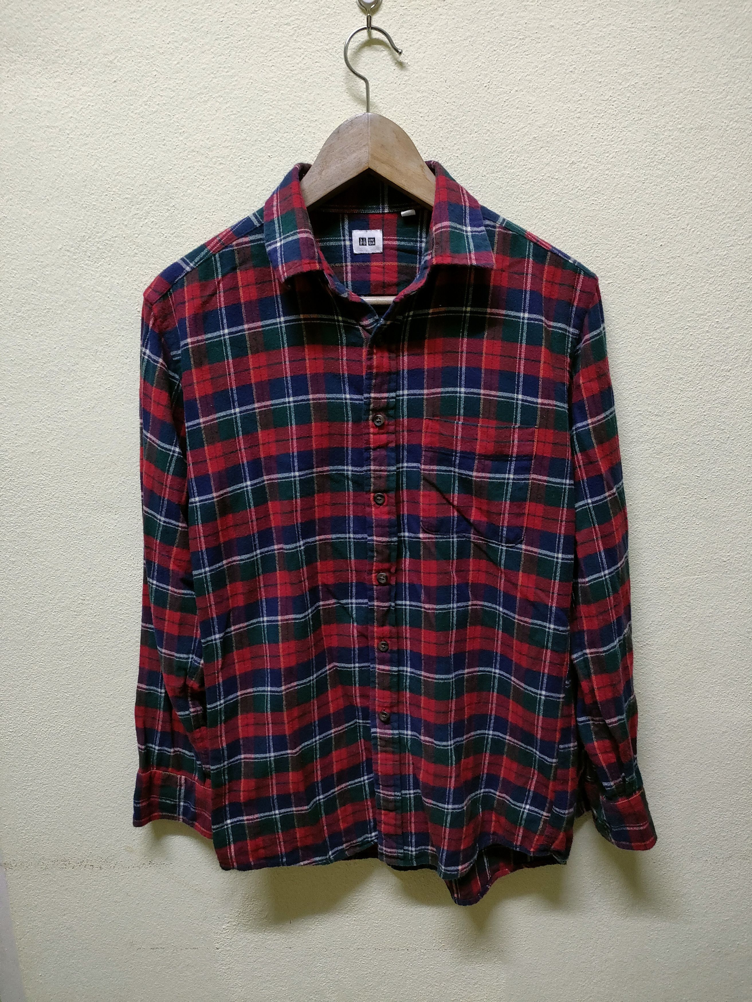 Flannel × Uniqlo × Vintage 💥 Best Offer 💥 Uniqlo Red Tartan Flannel Size US S / EU 44-46 / 1 - 1 Thumbnail