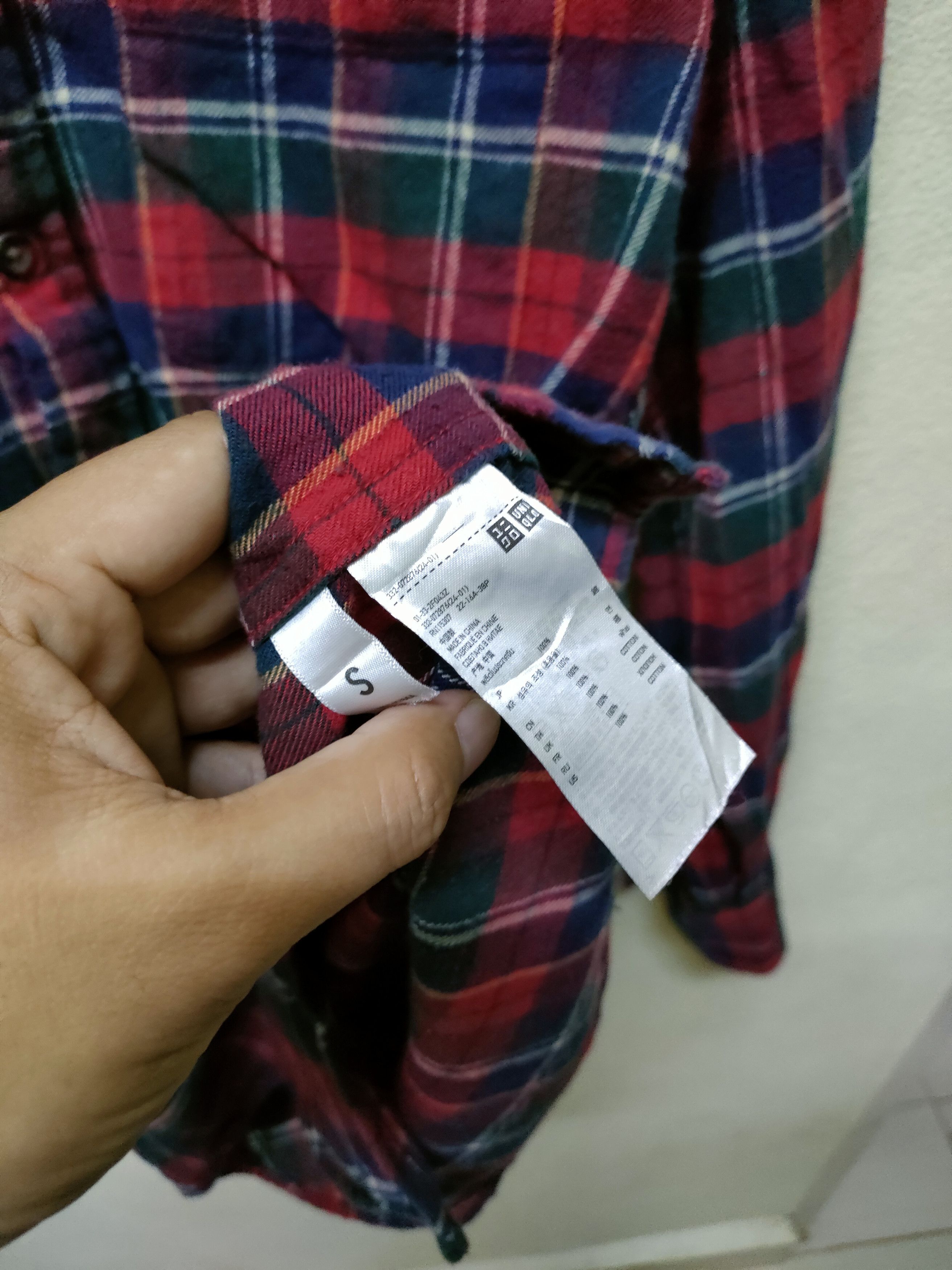 Flannel × Uniqlo × Vintage 💥 Best Offer 💥 Uniqlo Red Tartan Flannel Size US S / EU 44-46 / 1 - 4 Thumbnail