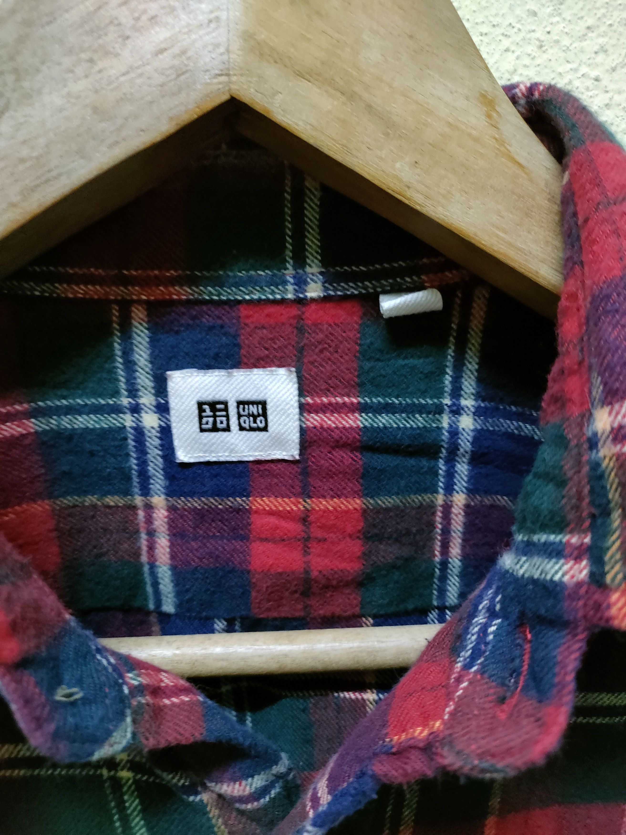 Flannel × Uniqlo × Vintage 💥 Best Offer 💥 Uniqlo Red Tartan Flannel Size US S / EU 44-46 / 1 - 6 Thumbnail