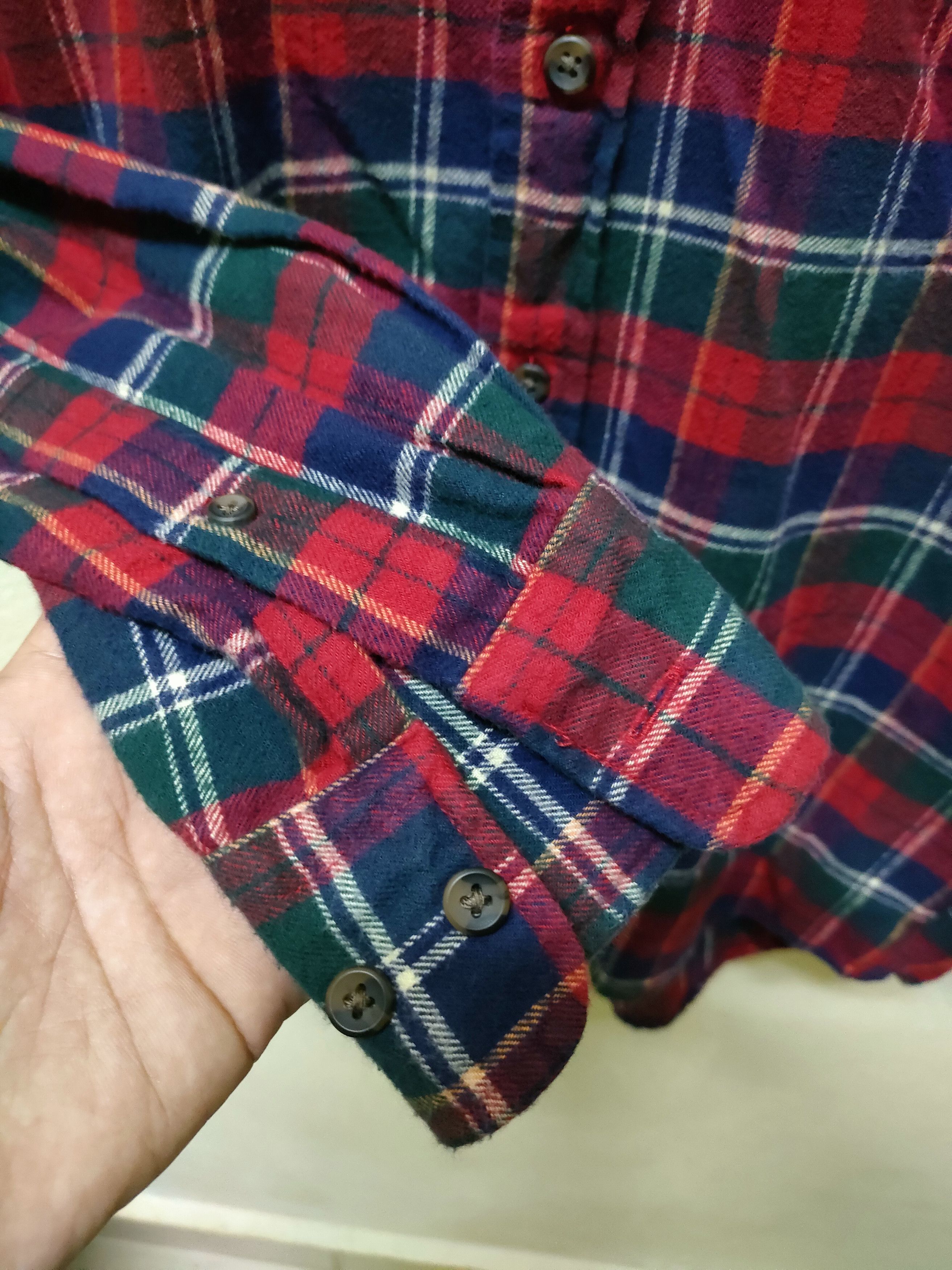 Flannel × Uniqlo × Vintage 💥 Best Offer 💥 Uniqlo Red Tartan Flannel Size US S / EU 44-46 / 1 - 5 Thumbnail