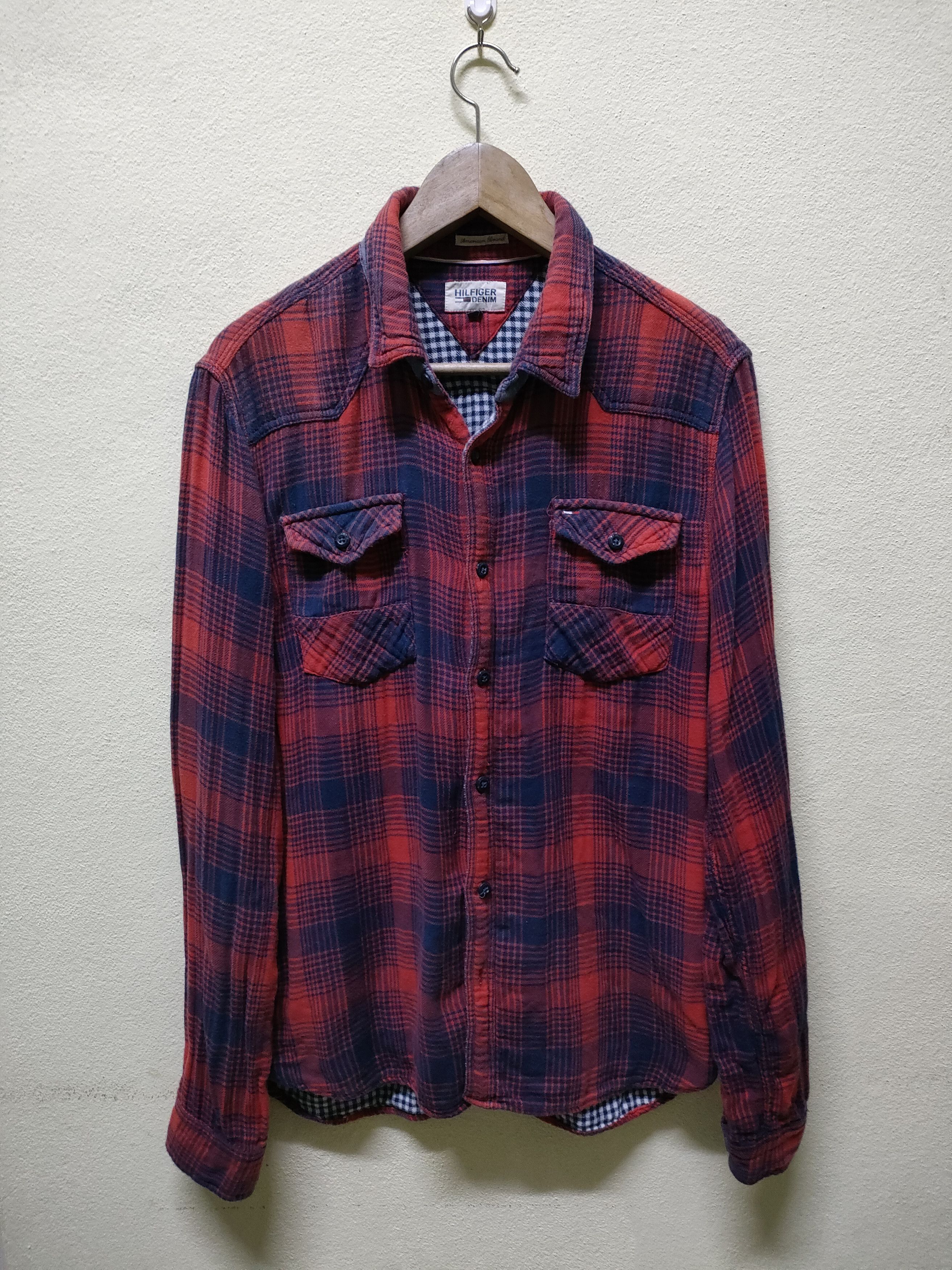 Flannel × Tommy Hilfiger Hilfiger Denim Flannel Double Pocket Size US L / EU 52-54 / 3 - 1 Thumbnail