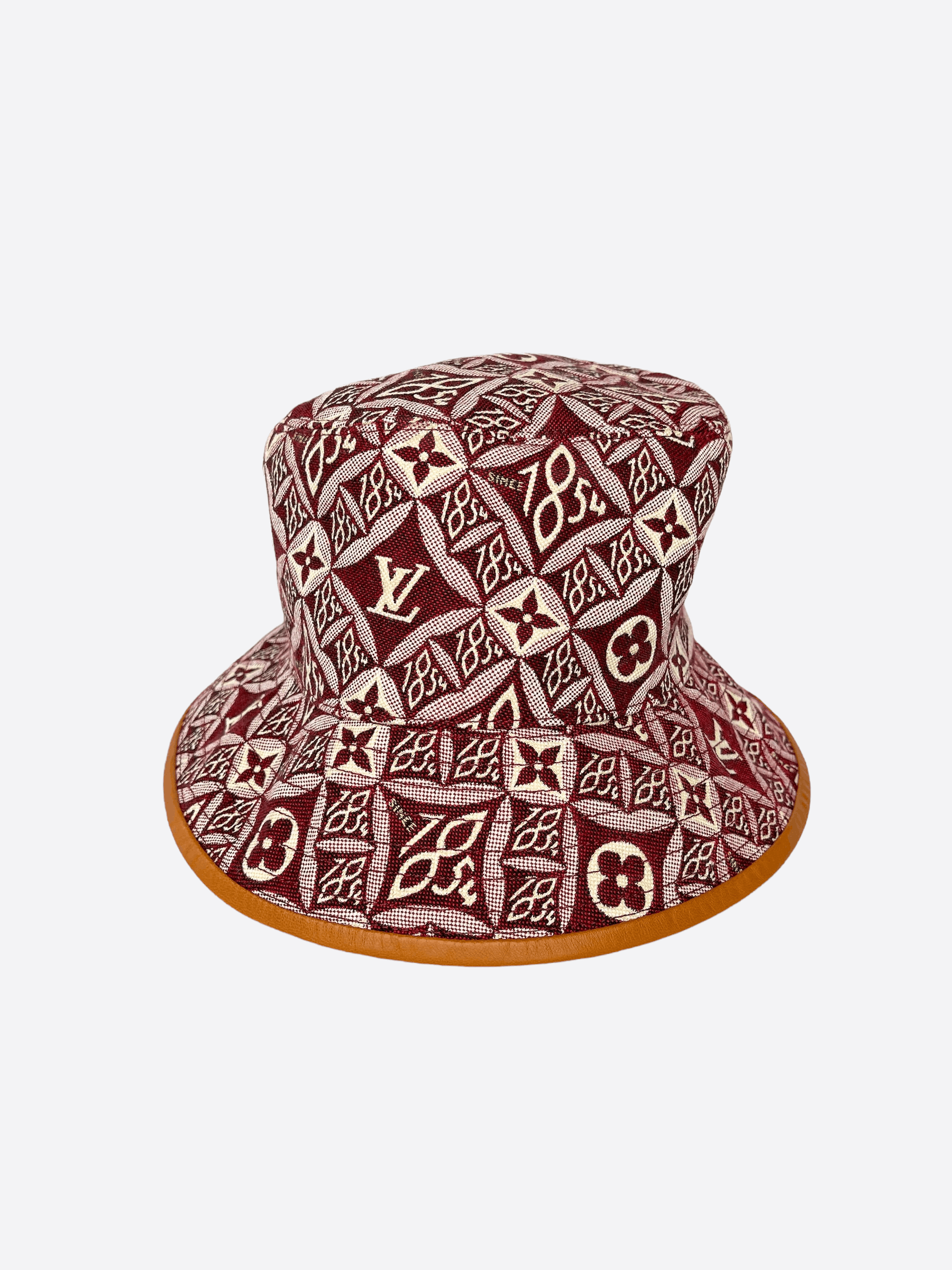 image of Louis Vuitton Red 1854 Bucket Hat, Men's