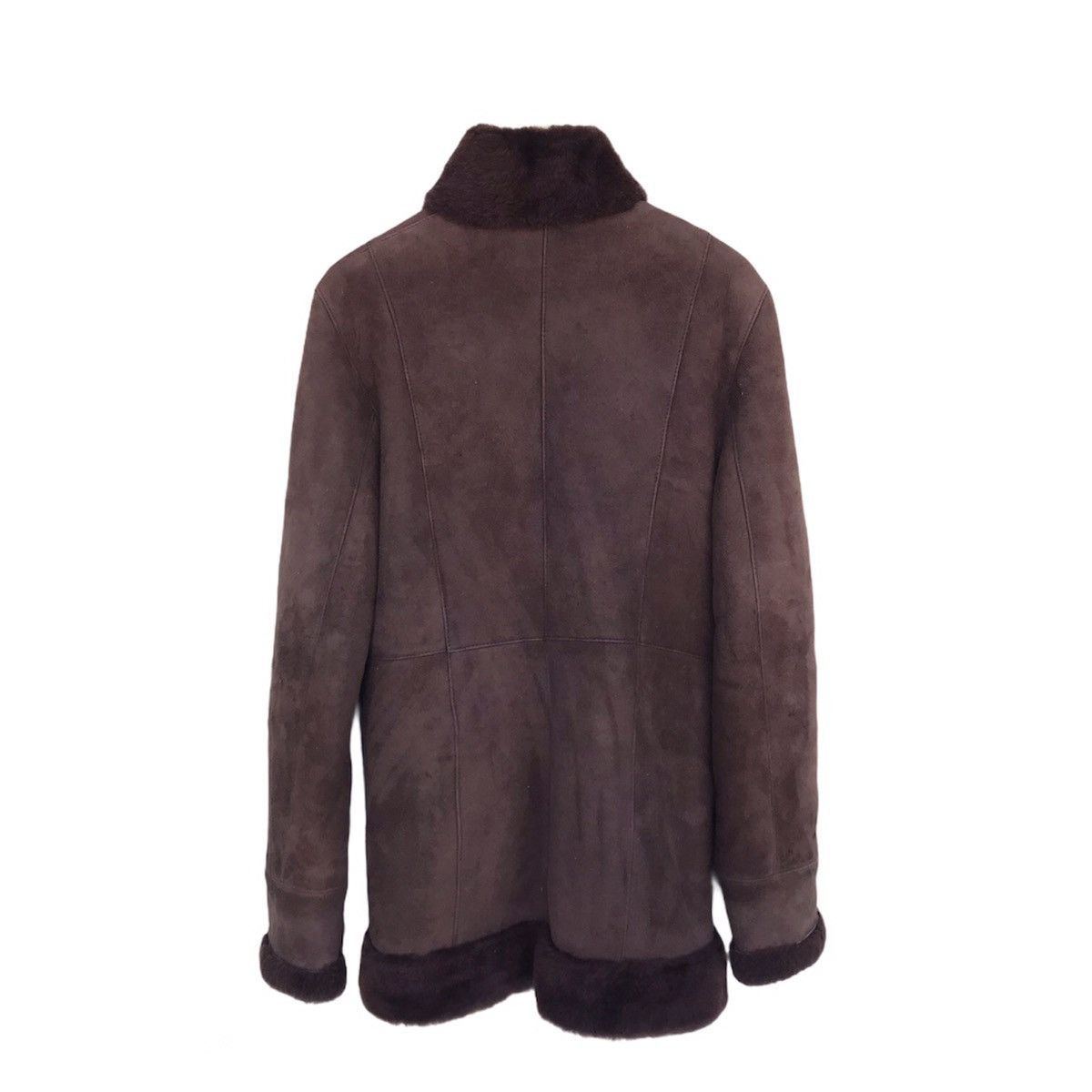 Designer Teodem Linea Pelle suede leather jacket shearling linen Size US S / EU 44-46 / 1 - 5 Thumbnail