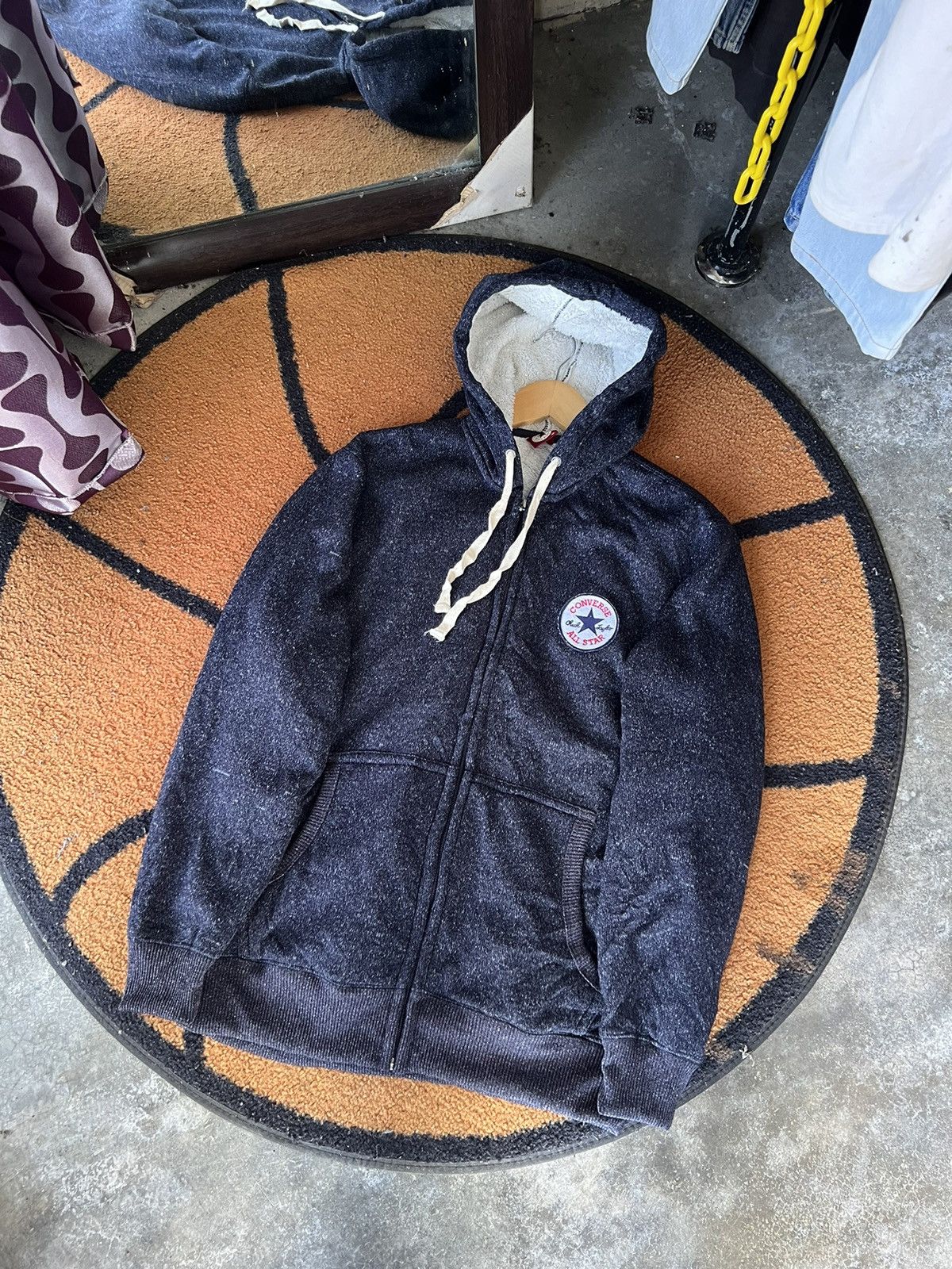 Converse 🔥Converse All Star Faux Fur Zipper Hoodie Size US S / EU 44-46 / 1 - 1 Thumbnail