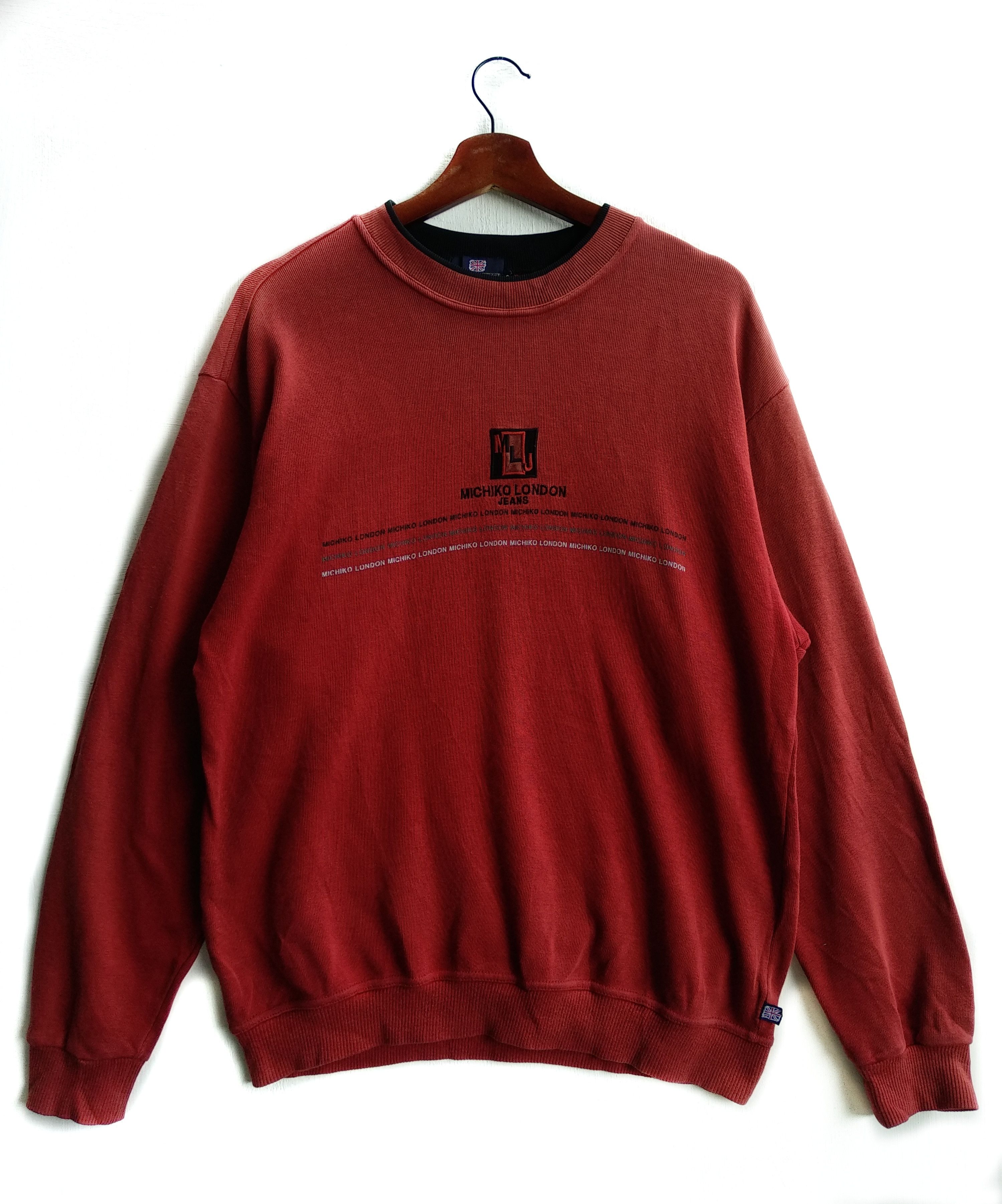 Designer VINTAGE MICHIKO LONDON JEANS SWEATSHIRT Size US L / EU 52-54 / 3 - 1 Thumbnail