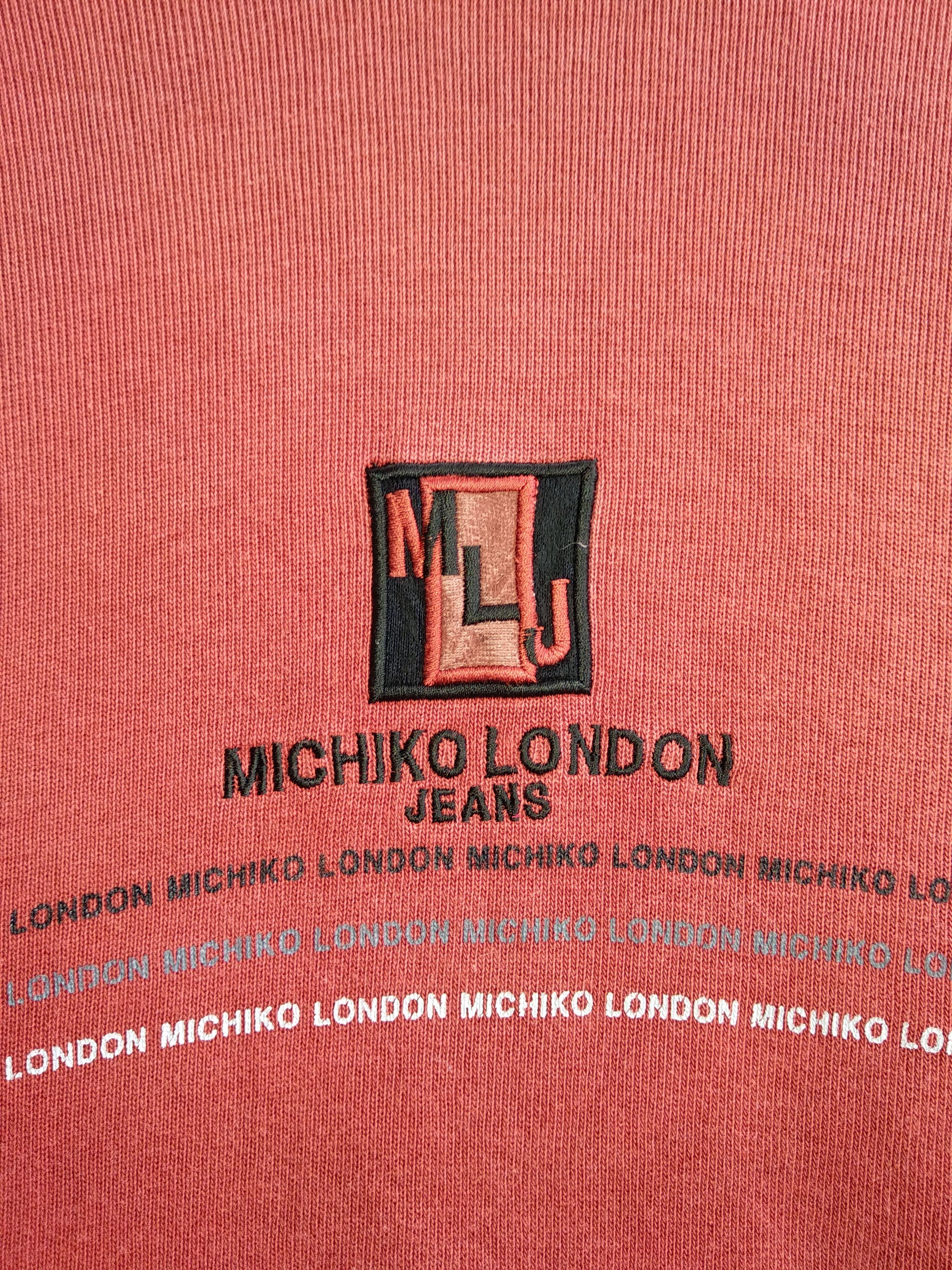 Designer VINTAGE MICHIKO LONDON JEANS SWEATSHIRT Size US L / EU 52-54 / 3 - 3 Thumbnail
