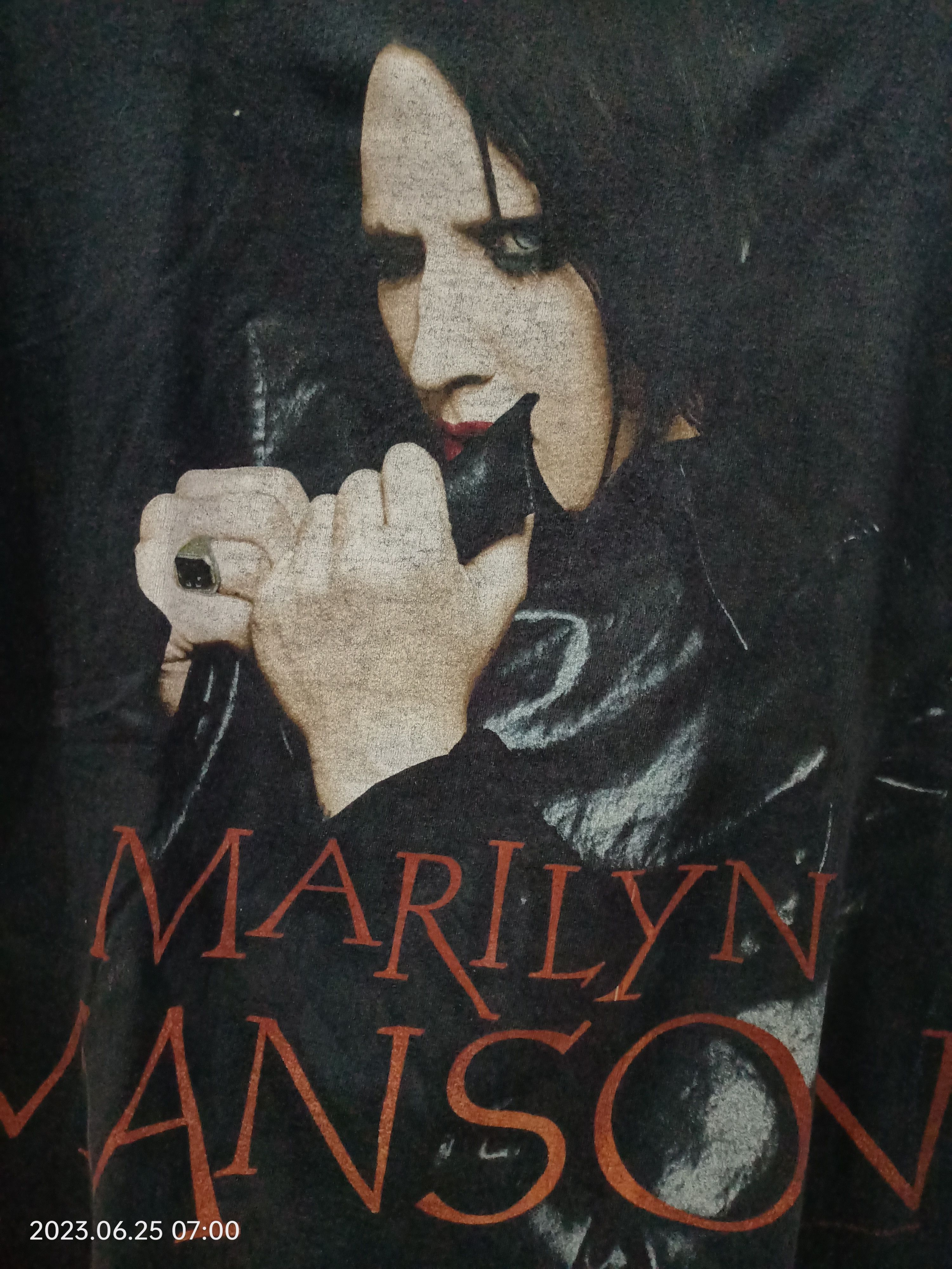 トップス Y2K MARILYN MANSON FACE Vintage y2k Marilyn Manson Face