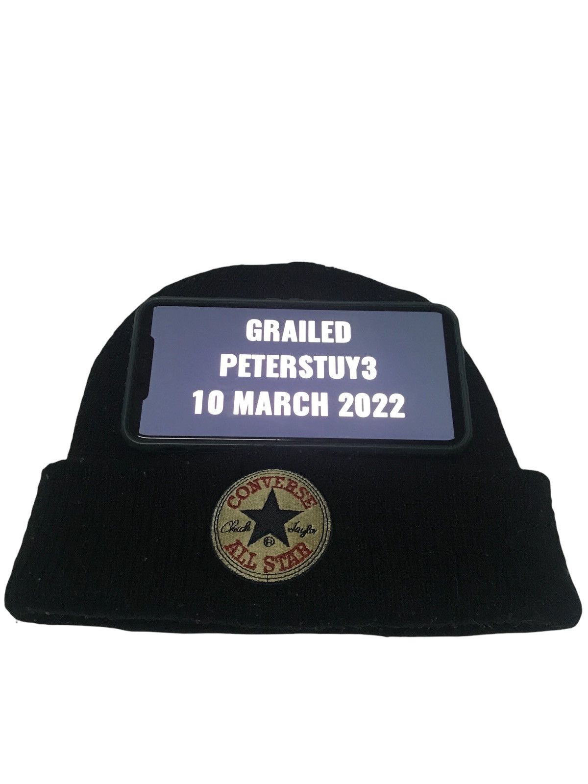 Converse × Vintage Vintage Converse classic logo beanie Size ONE SIZE - 3 Thumbnail
