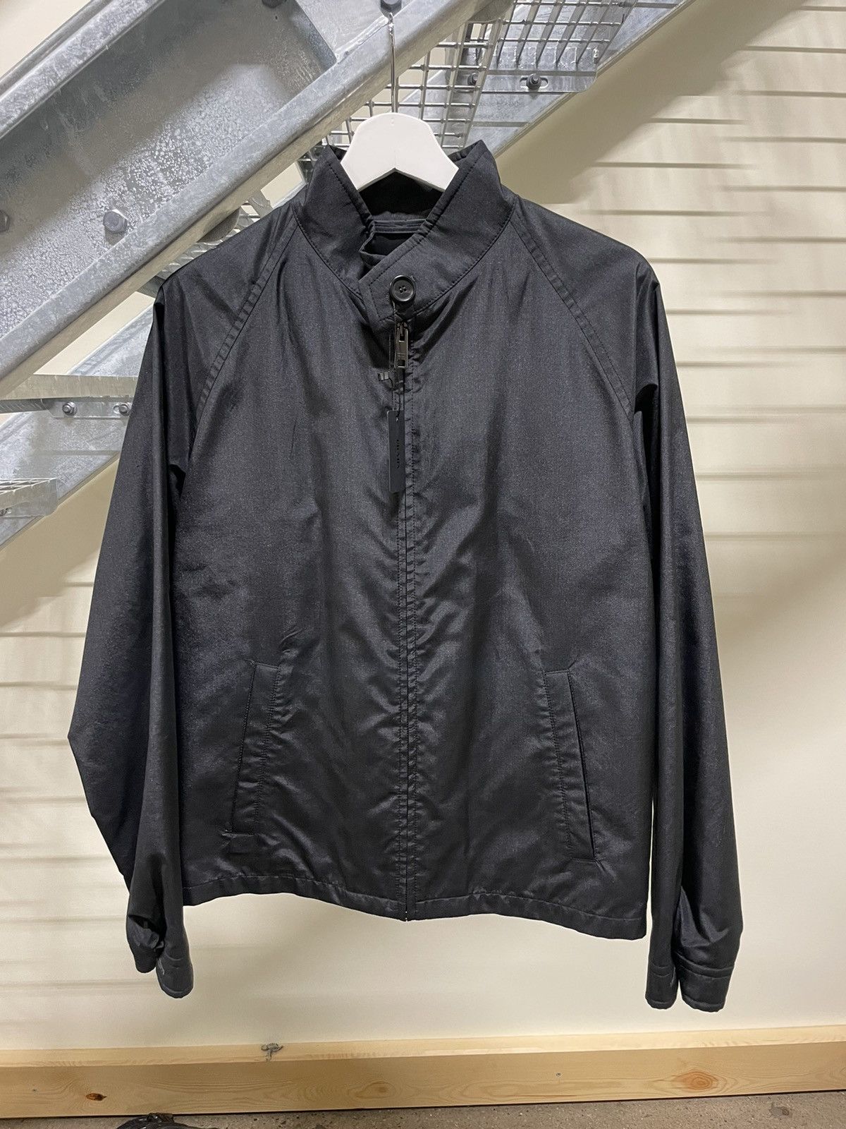 image of Prada Anthracite Zip Jacket, Men's (Size Medium)