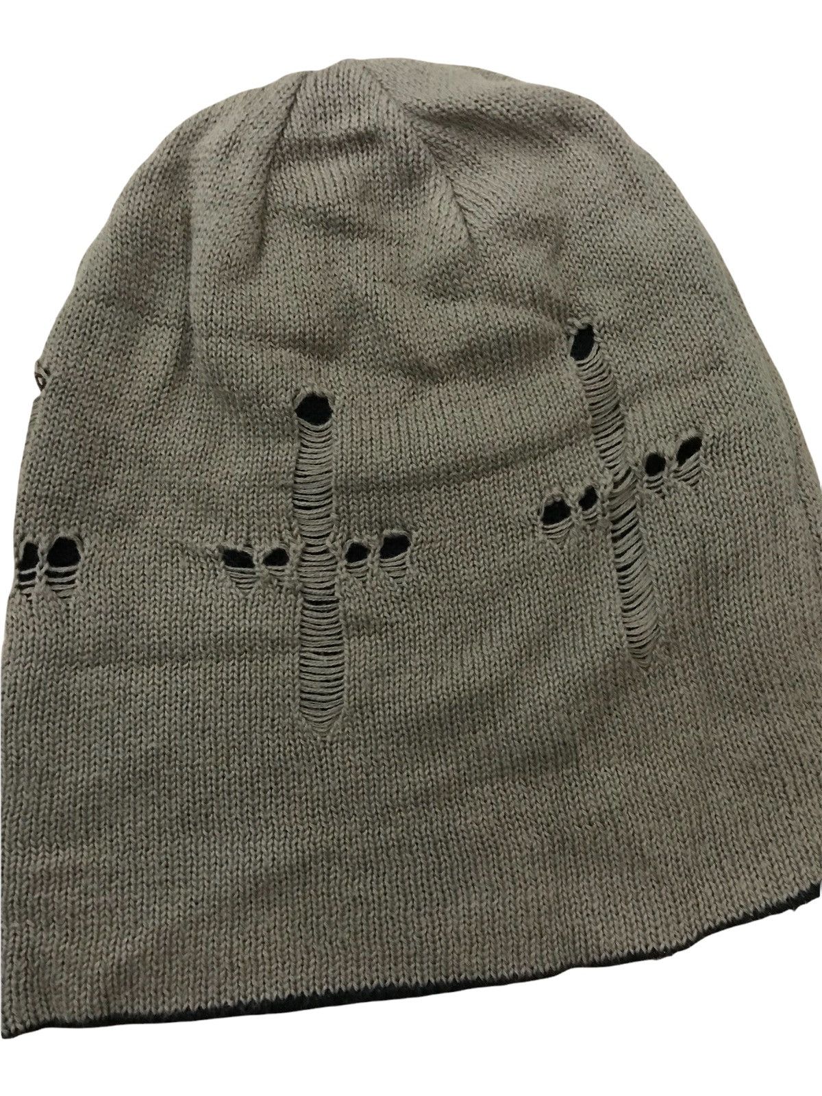 Japanese Brand distress beanie nice design Size ONE SIZE - 2 Thumbnail